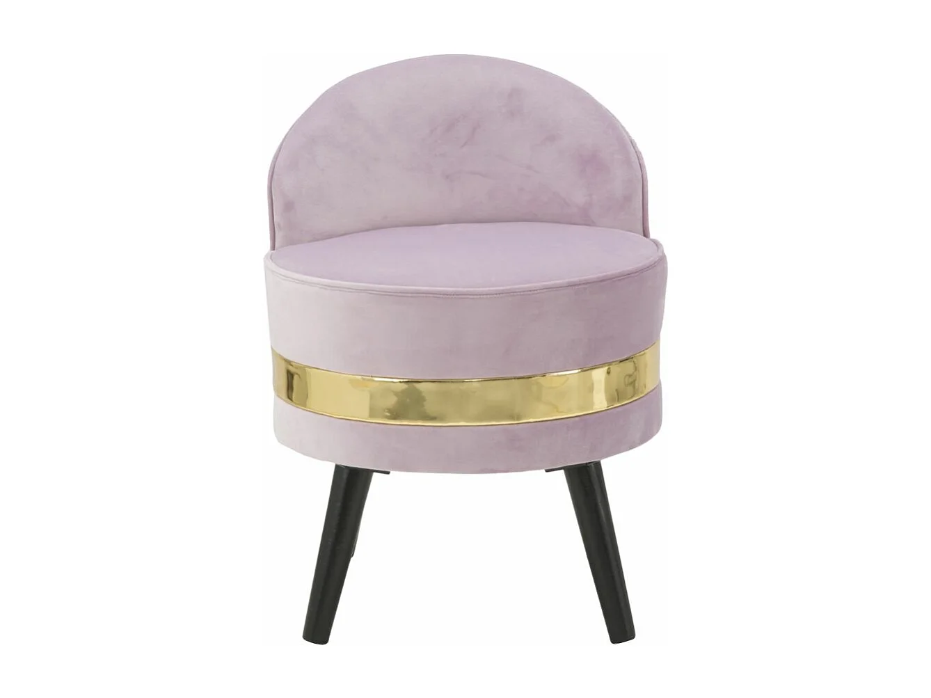 Chaise mini avec dossier en tissu rose Ø cm 45x62