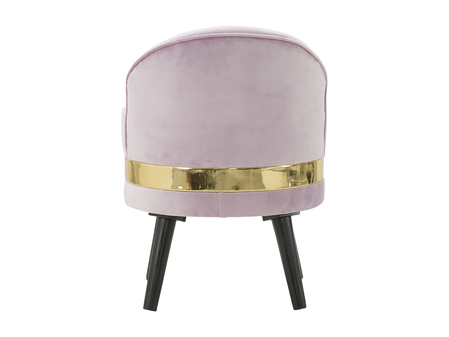 Sedia mini con schienale in tessuto rosa Ø cm 45x62