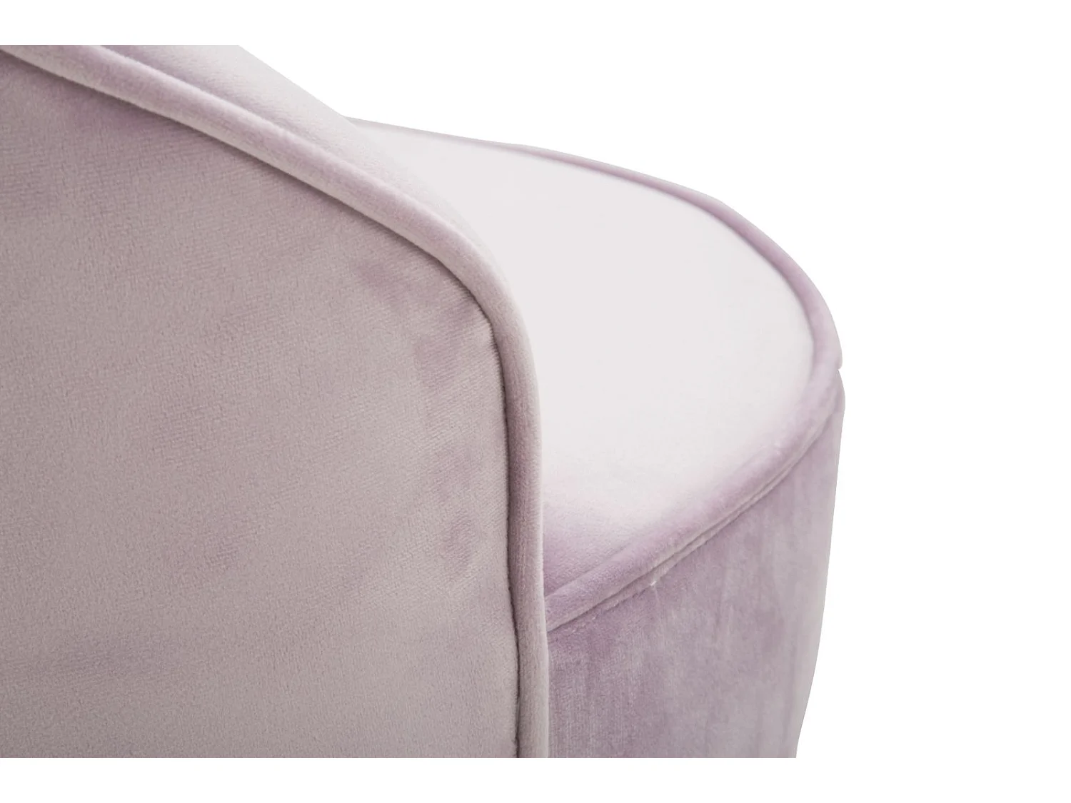 Sedia mini con schienale in tessuto rosa Ø cm 45x62