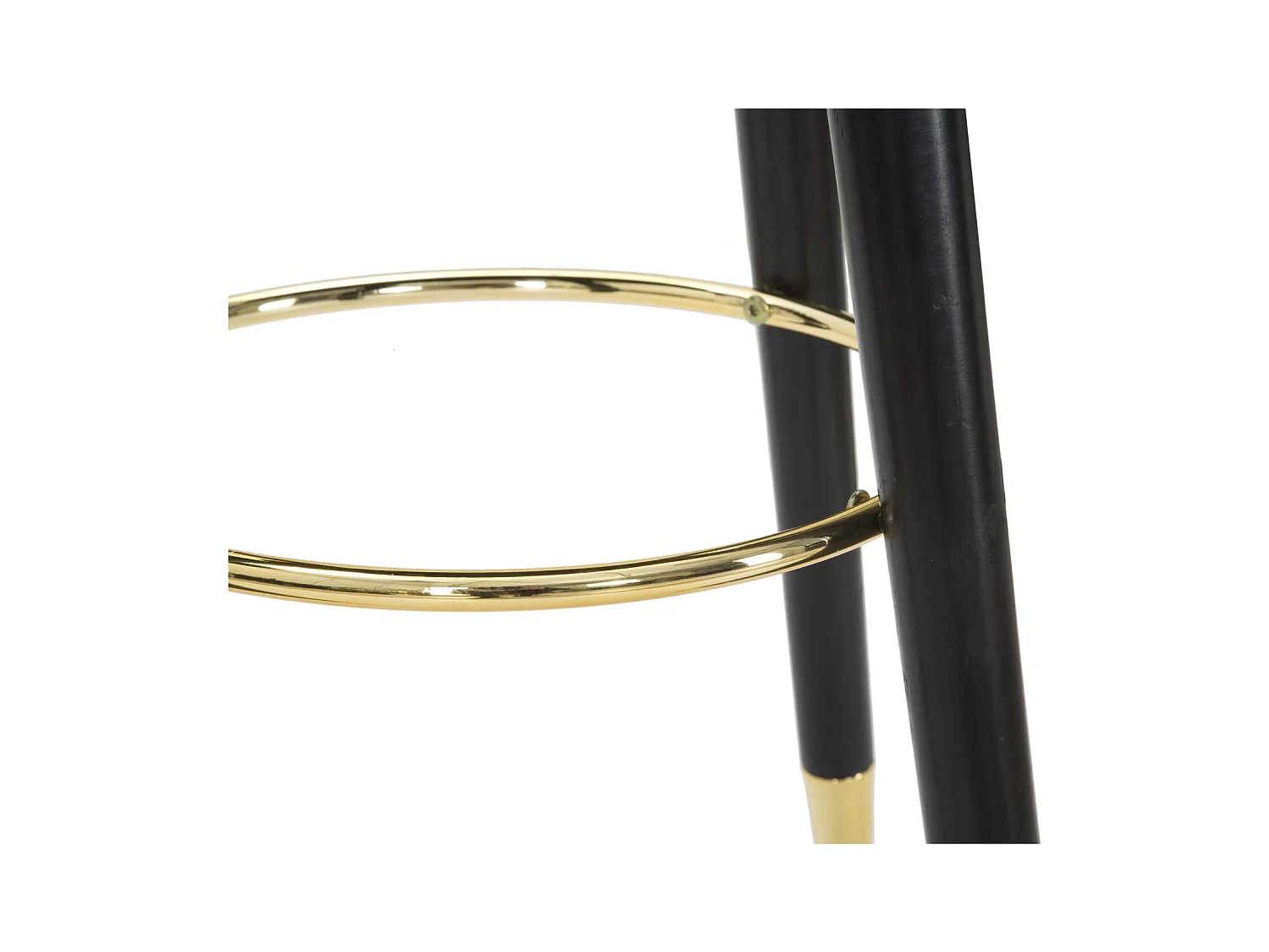 Tabouret de Bar Design "Paris" 74cm Noir & Or