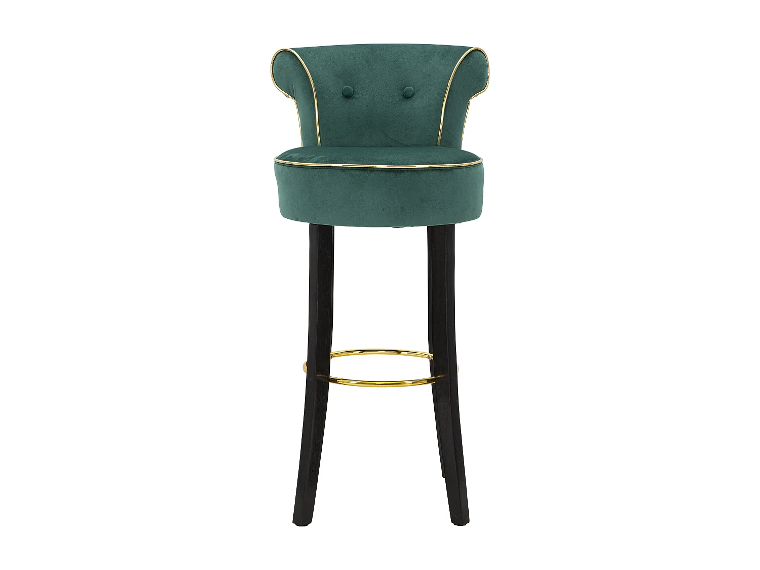 Tabouret de Bar en Velours "Luxy" 96cm Vert