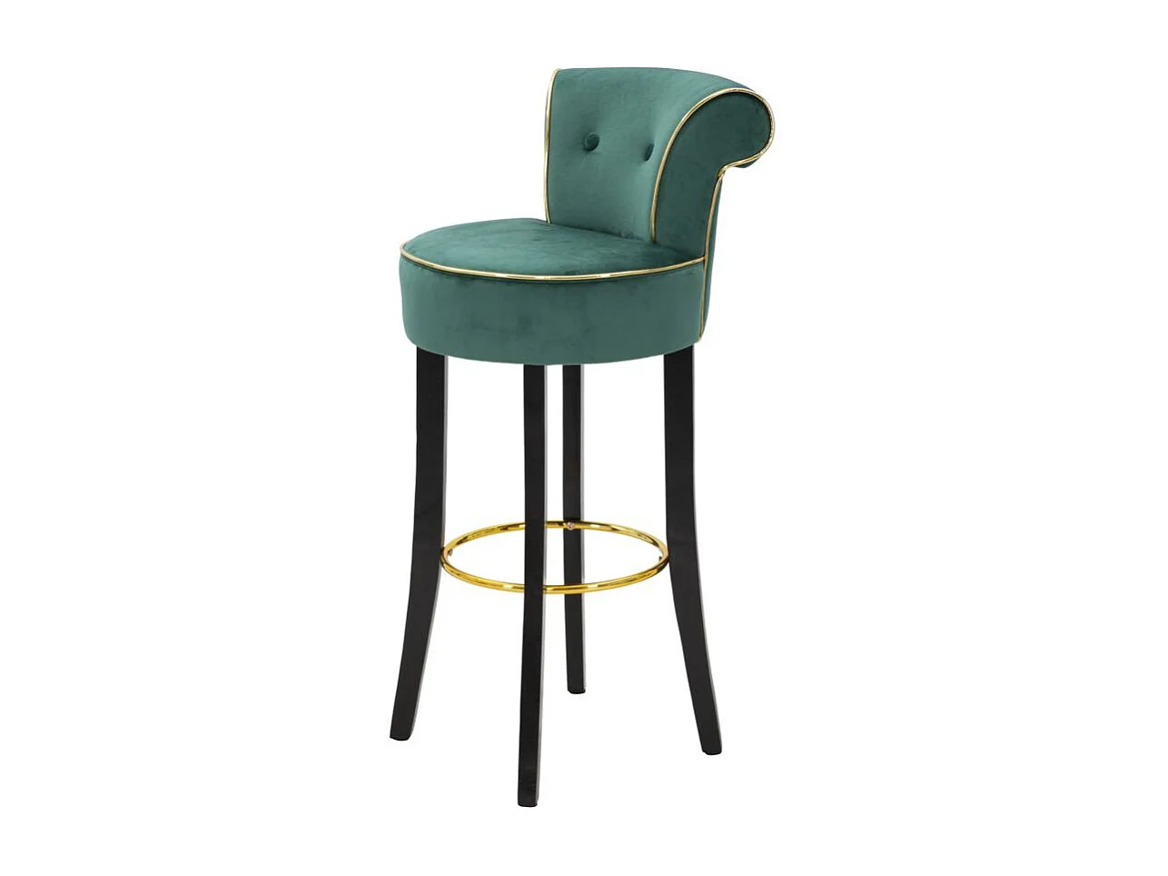 Tabouret de Bar en Velours "Luxy" 96cm Vert