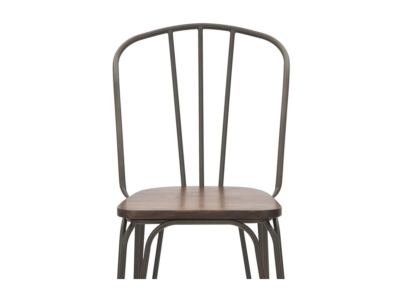 Lot de 2 Chaises de Bar Industriel "Harlem" 102cm Gris Foncé