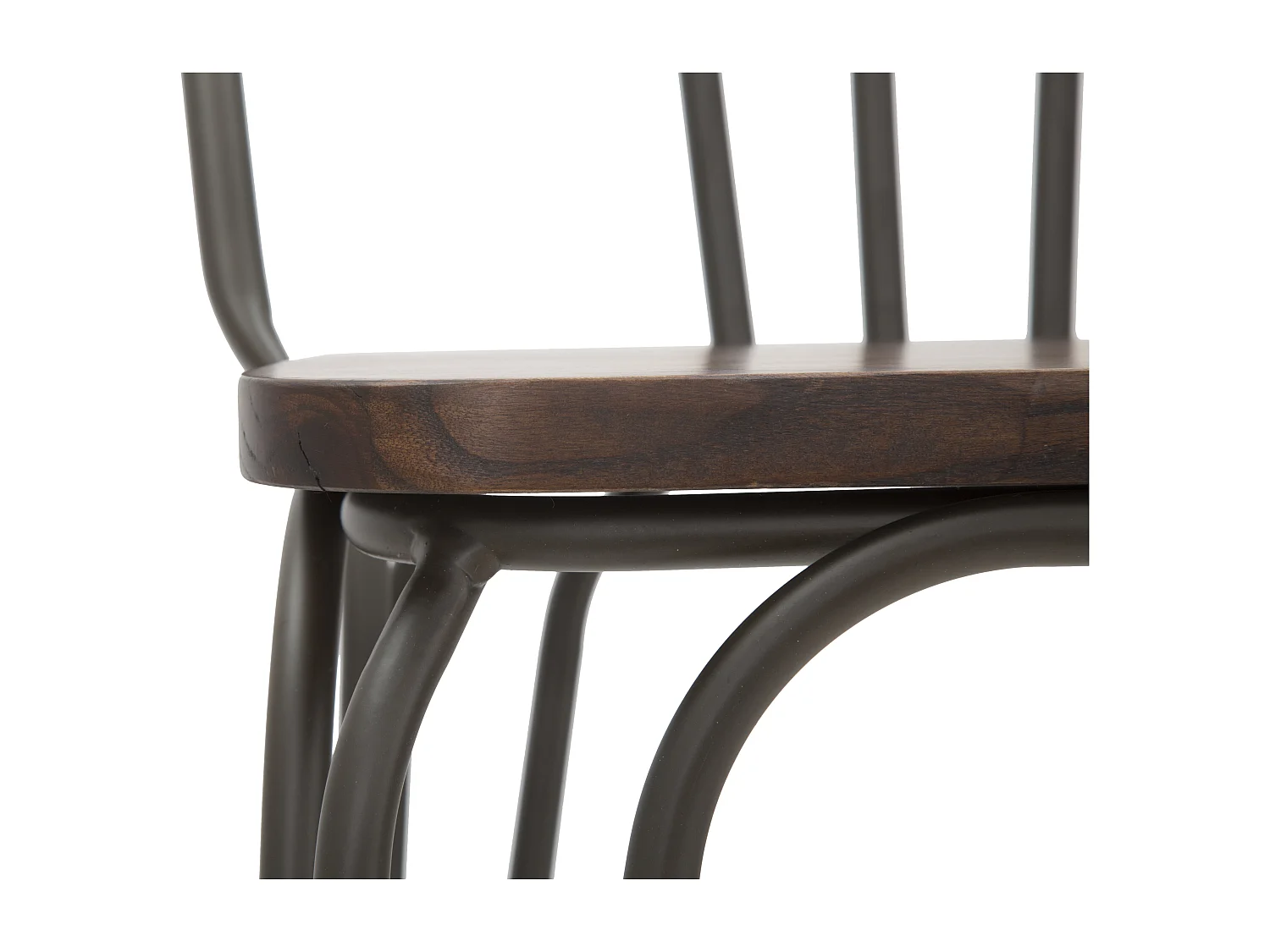 Lot de 2 Chaises de Bar Industriel "Harlem" 102cm Gris Foncé