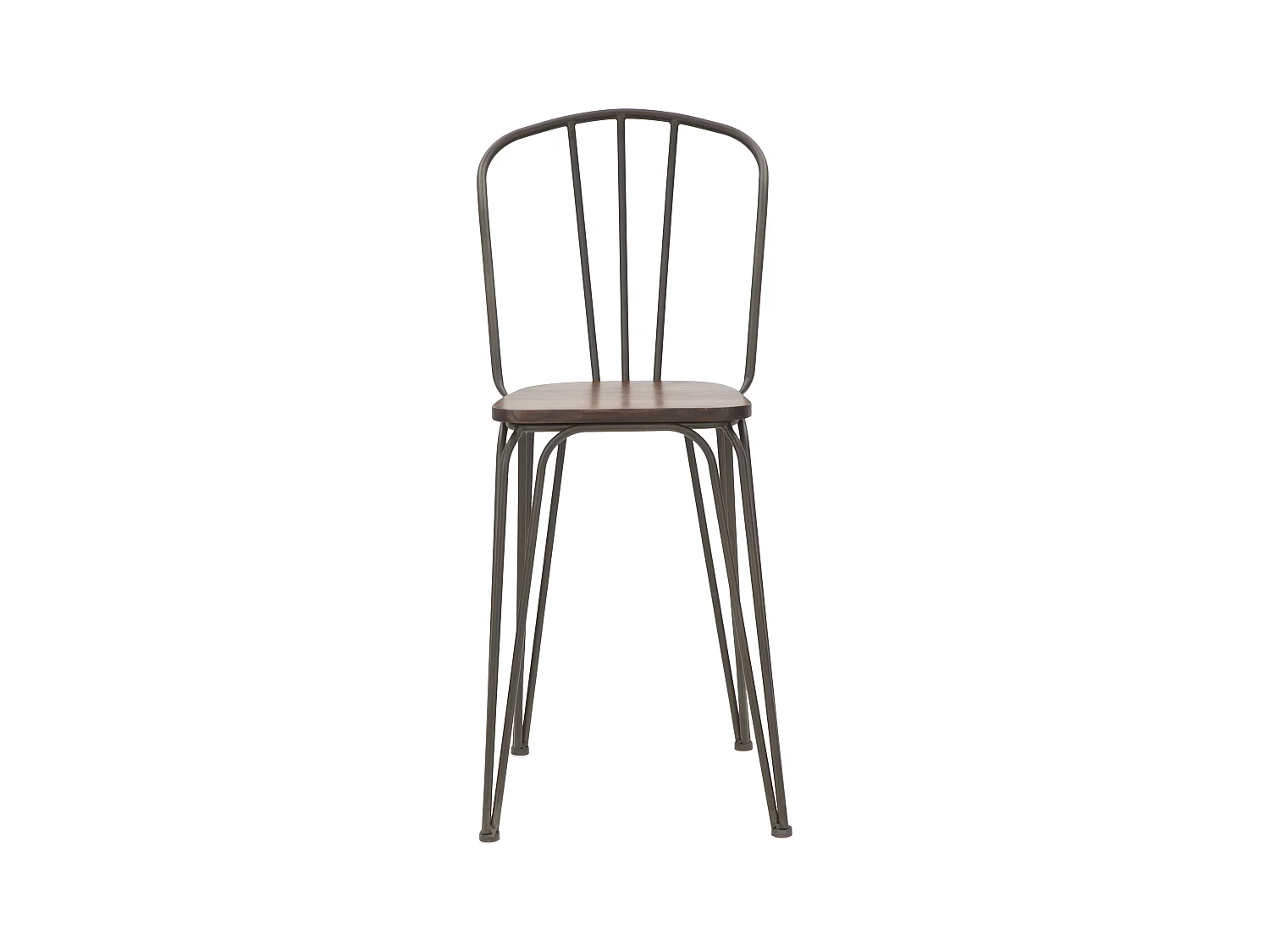 Lot de 2 Chaises de Bar Industriel "Harlem" 102cm Gris Foncé