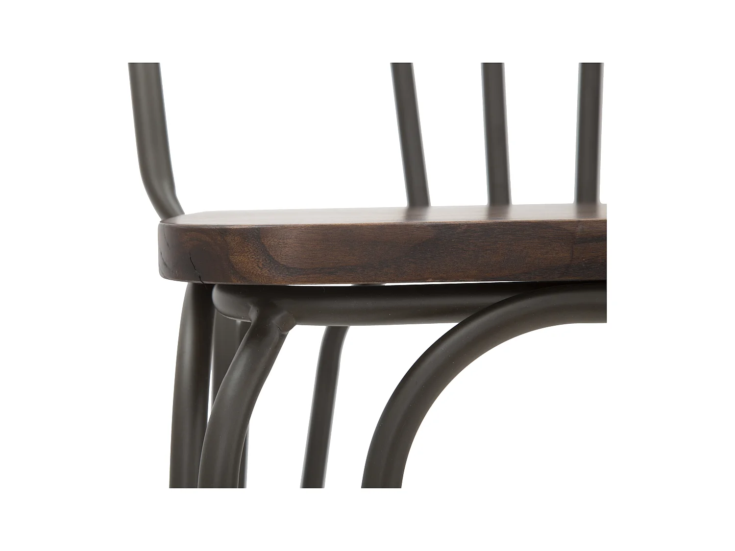 Lot de 2 Chaises de Bar Industriel "Harlem" 102cm Gris Foncé