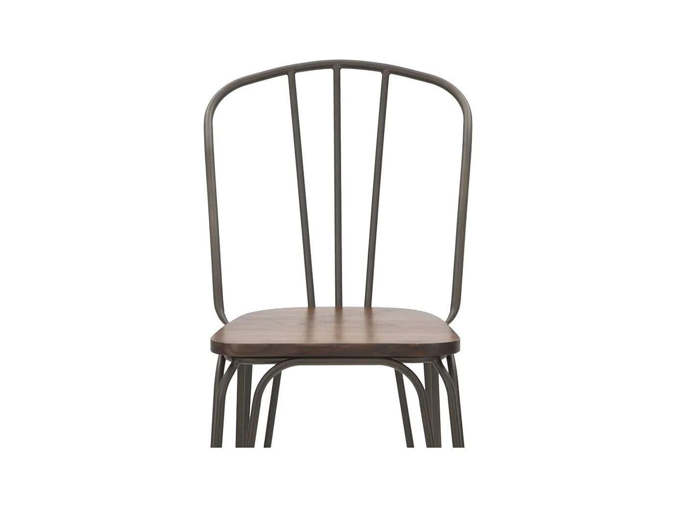 Lot de 2 Chaises de Bar Industriel "Harlem" 102cm Gris Foncé