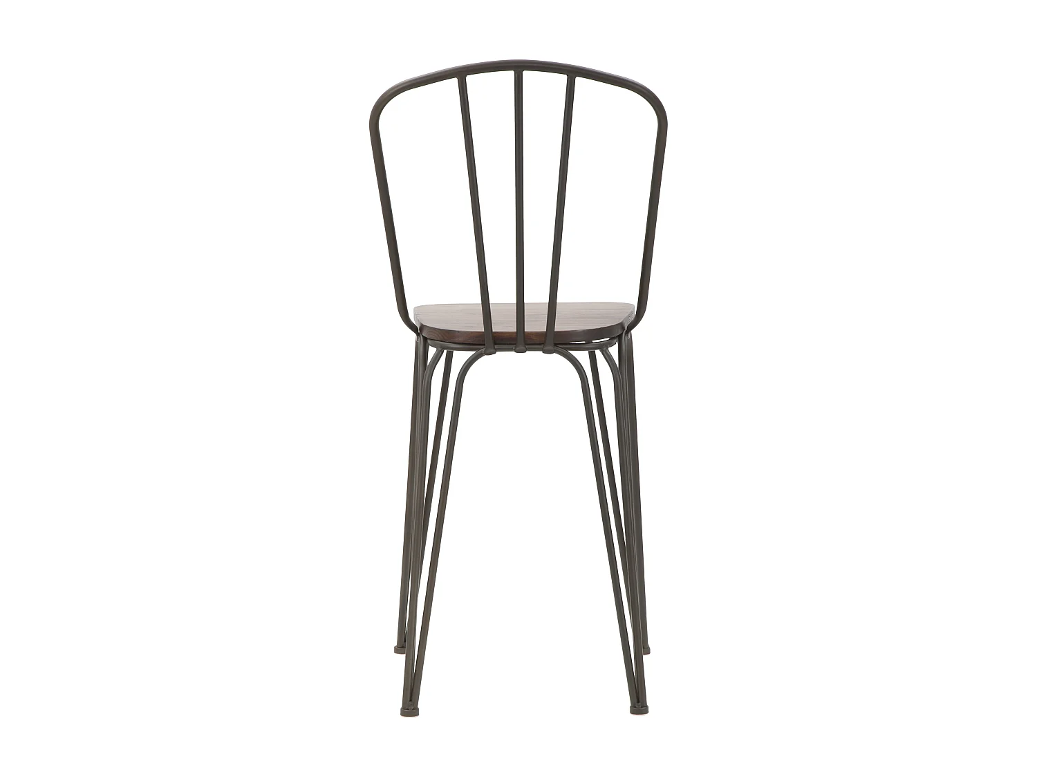 Lot de 2 Chaises de Bar Industriel "Harlem" 102cm Gris Foncé