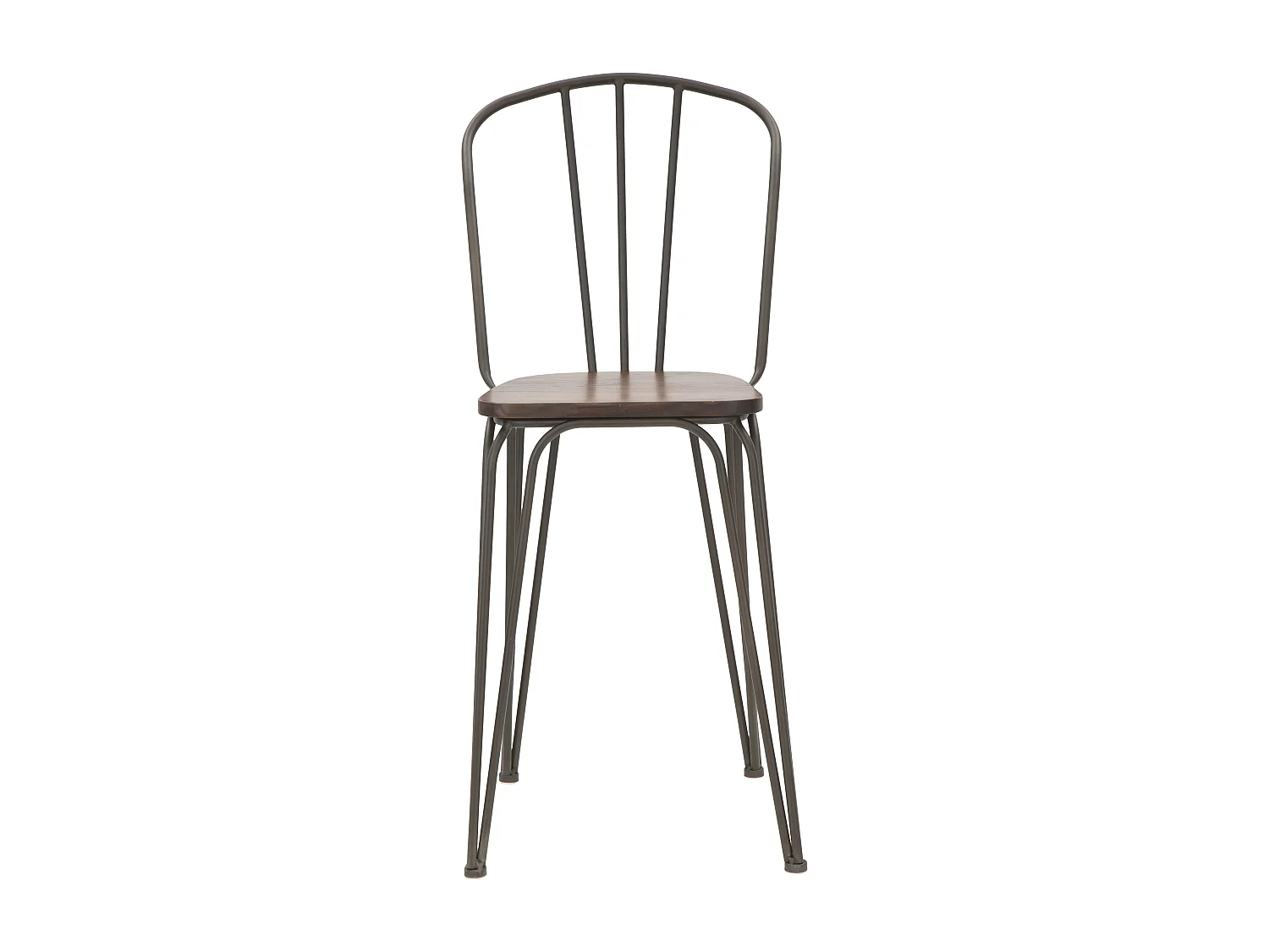 Lot de 2 Chaises de Bar Industriel "Harlem" 102cm Gris Foncé