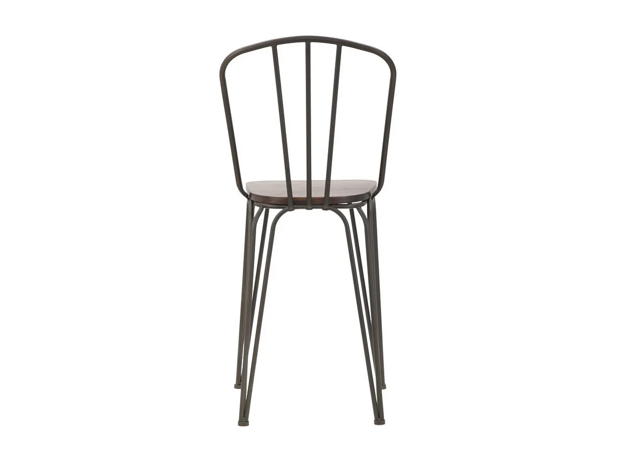 Lot de 2 Chaises de Bar Industriel "Harlem" 102cm Gris Foncé