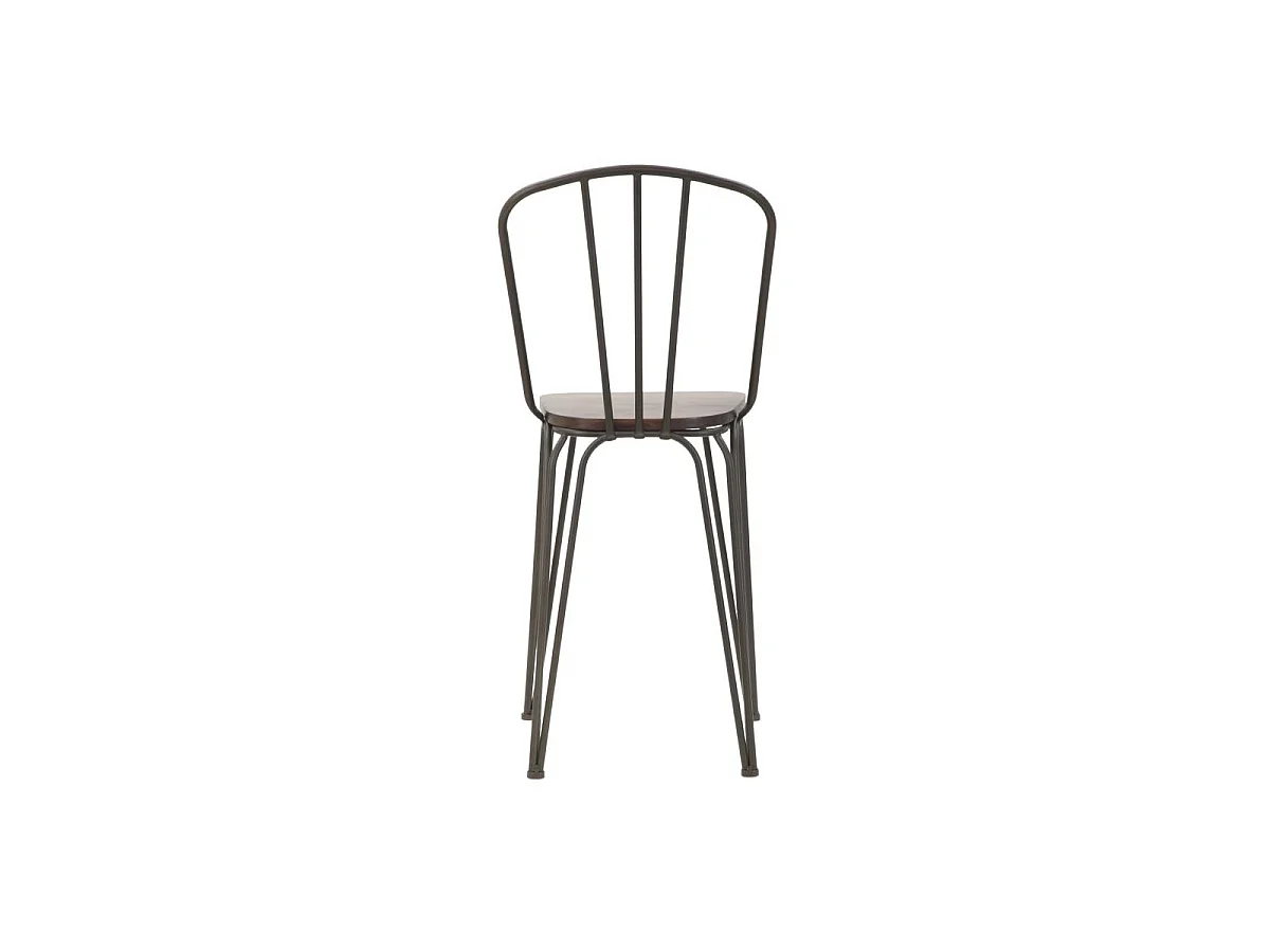 Lot de 2 Chaises de Bar Industriel "Harlem" 102cm Gris Foncé