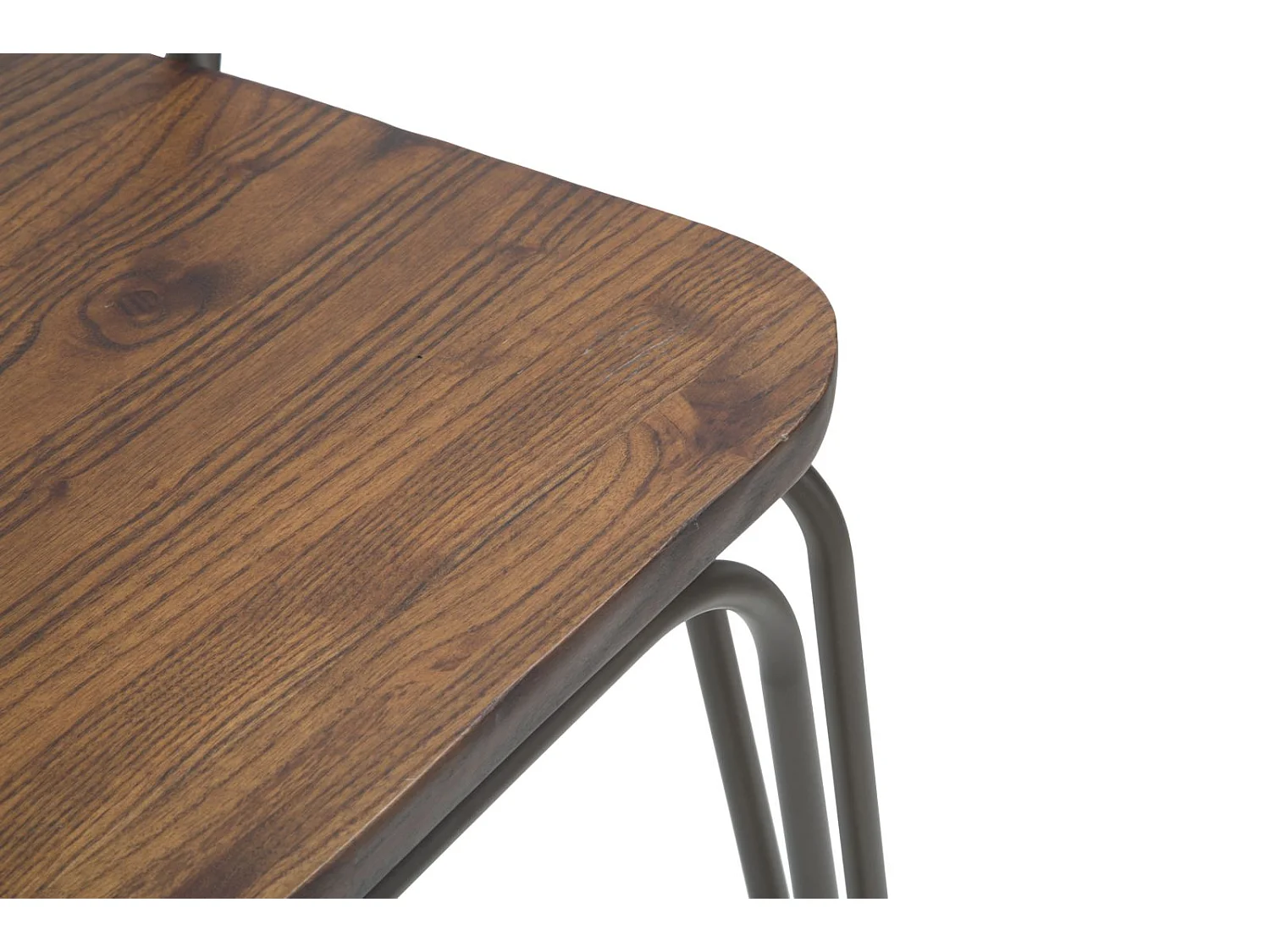 Lot de 2 Chaises de Bar Industriel "Harlem" 102cm Gris Foncé