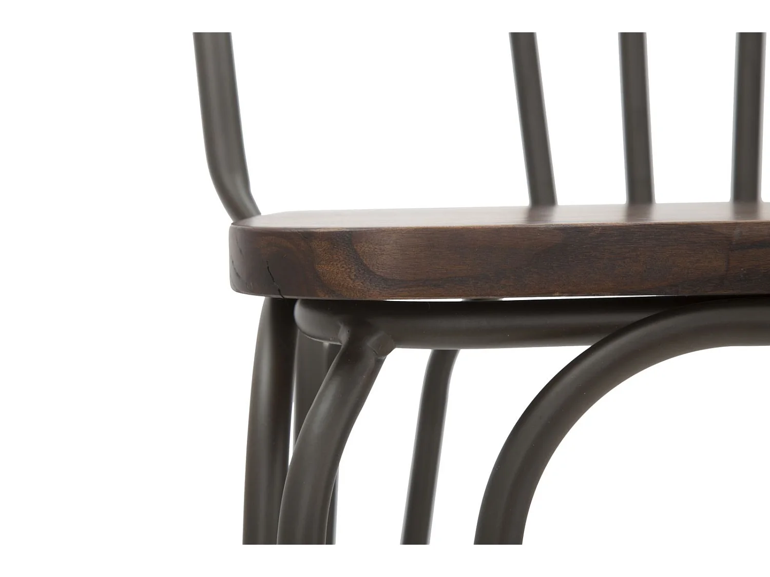 Lot de 2 Chaises de Bar Industriel "Harlem" 102cm Gris Foncé
