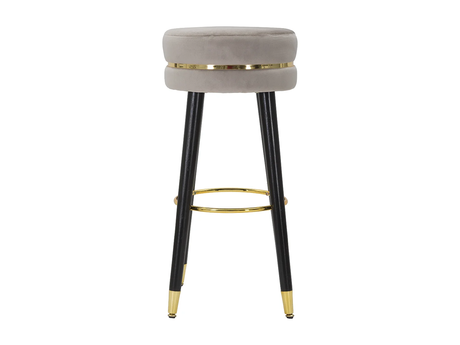 Tabouret de Bar Design "Paris" 74cm Gris & Or