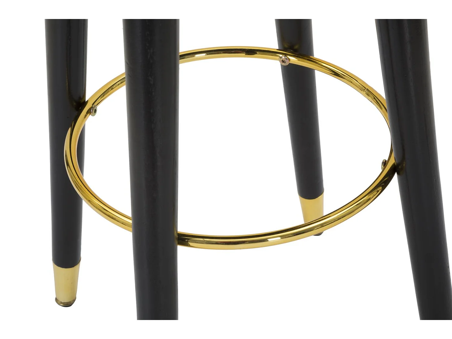 Tabouret de Bar Design "Paris" 74cm Gris & Or