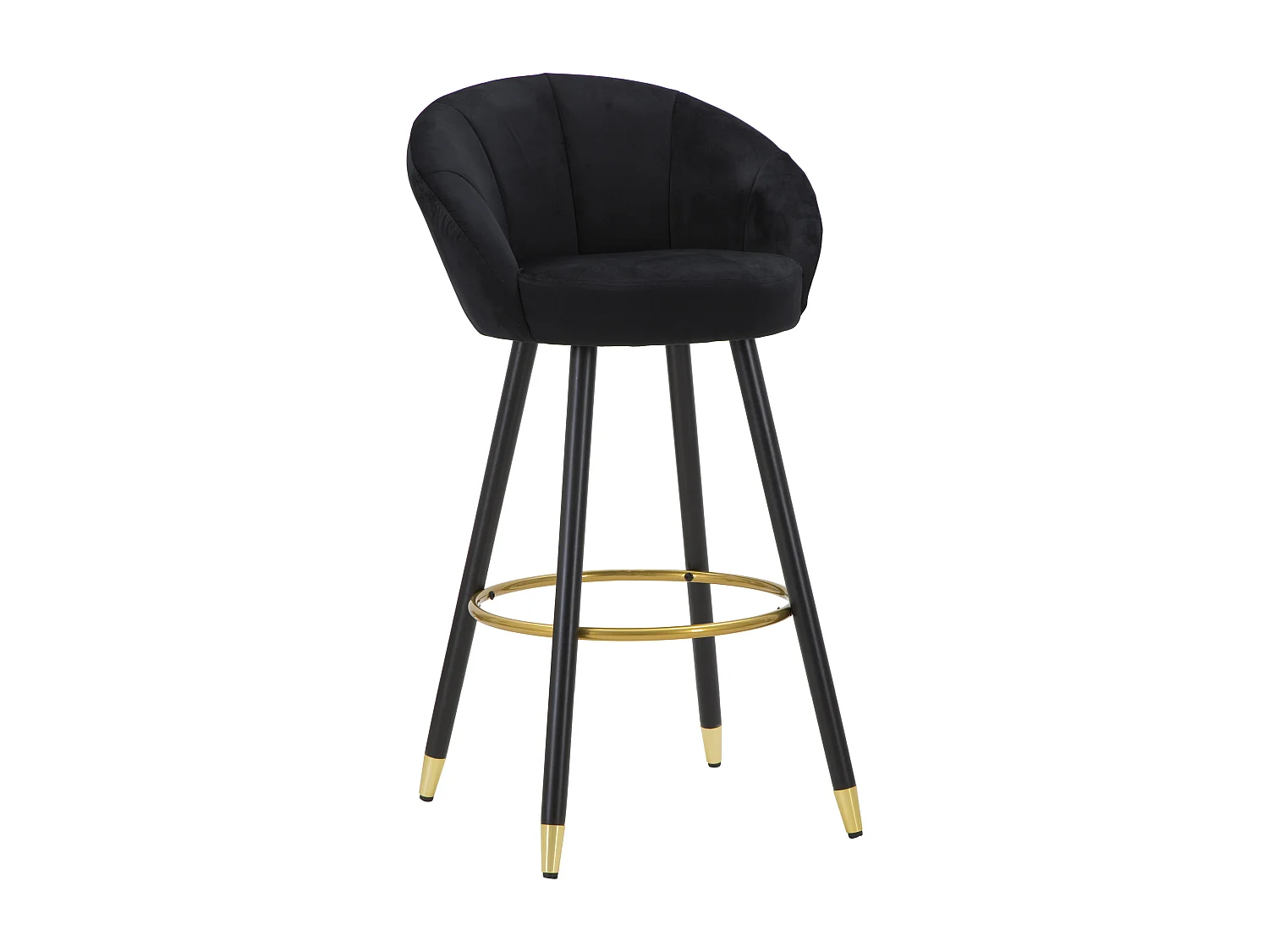 Tabouret de Bar Design "Prague" 104cm Noir