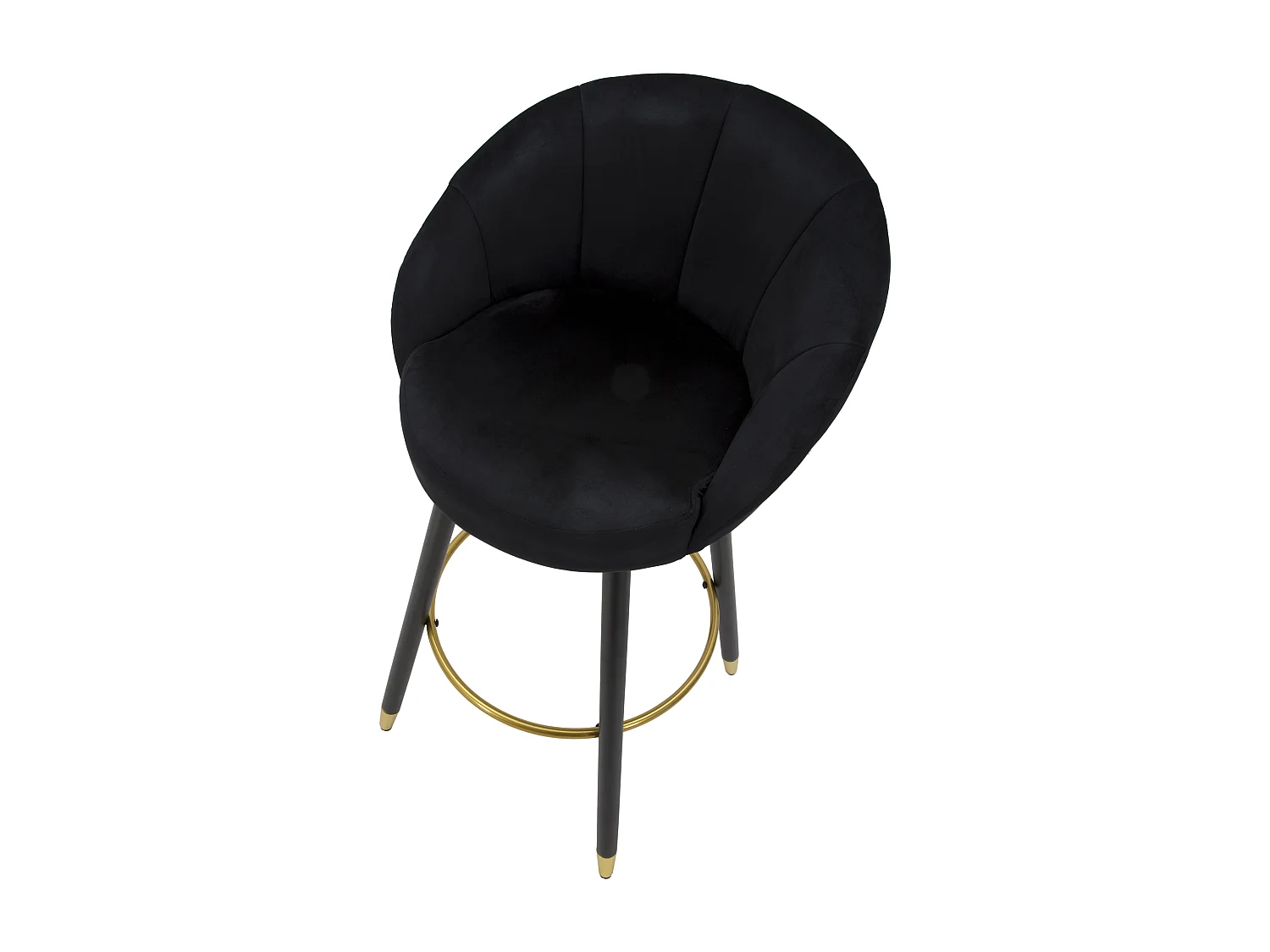 Tabouret de Bar Design "Prague" 104cm Noir