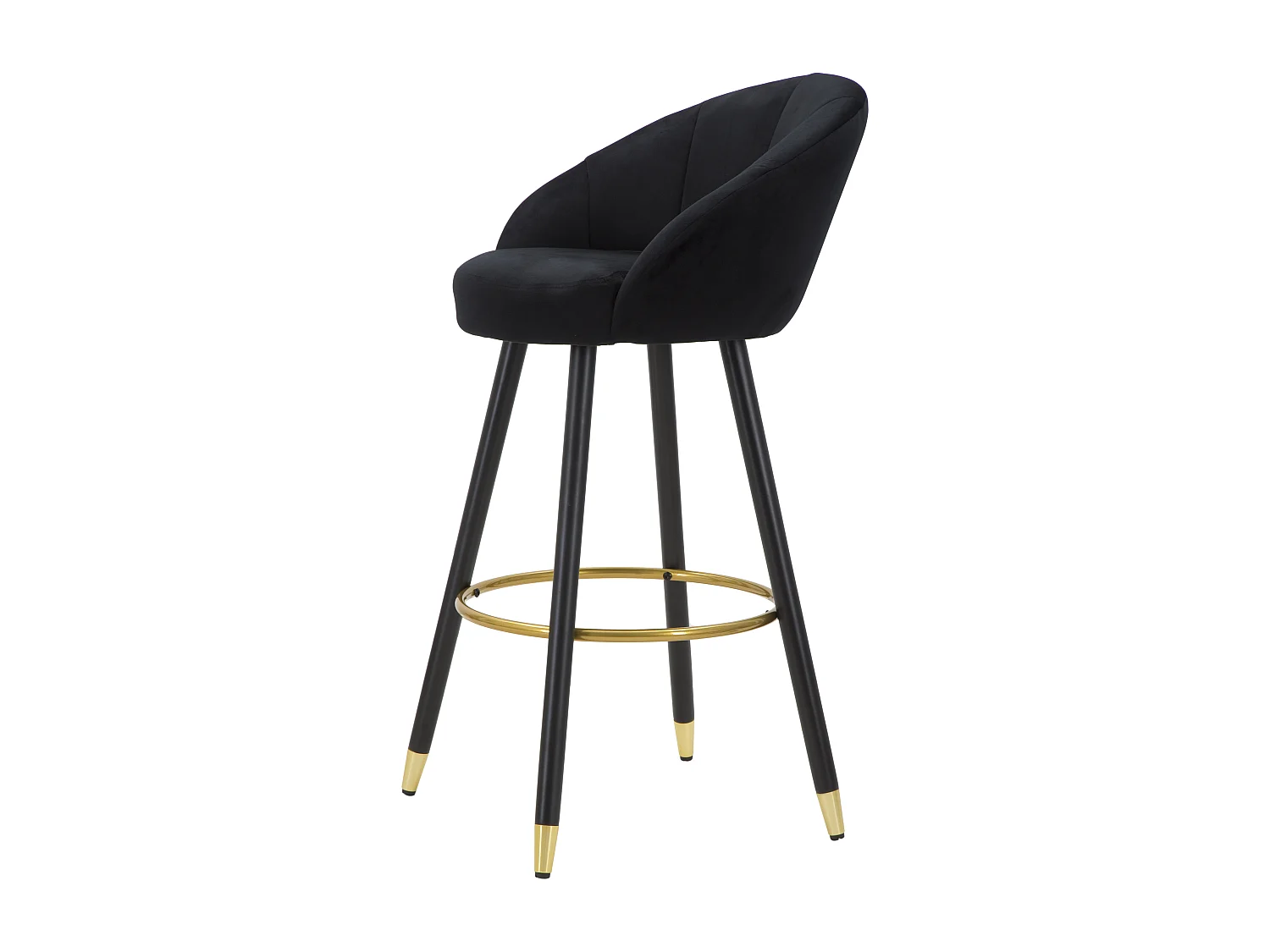 Tabouret de Bar Design "Prague" 104cm Noir