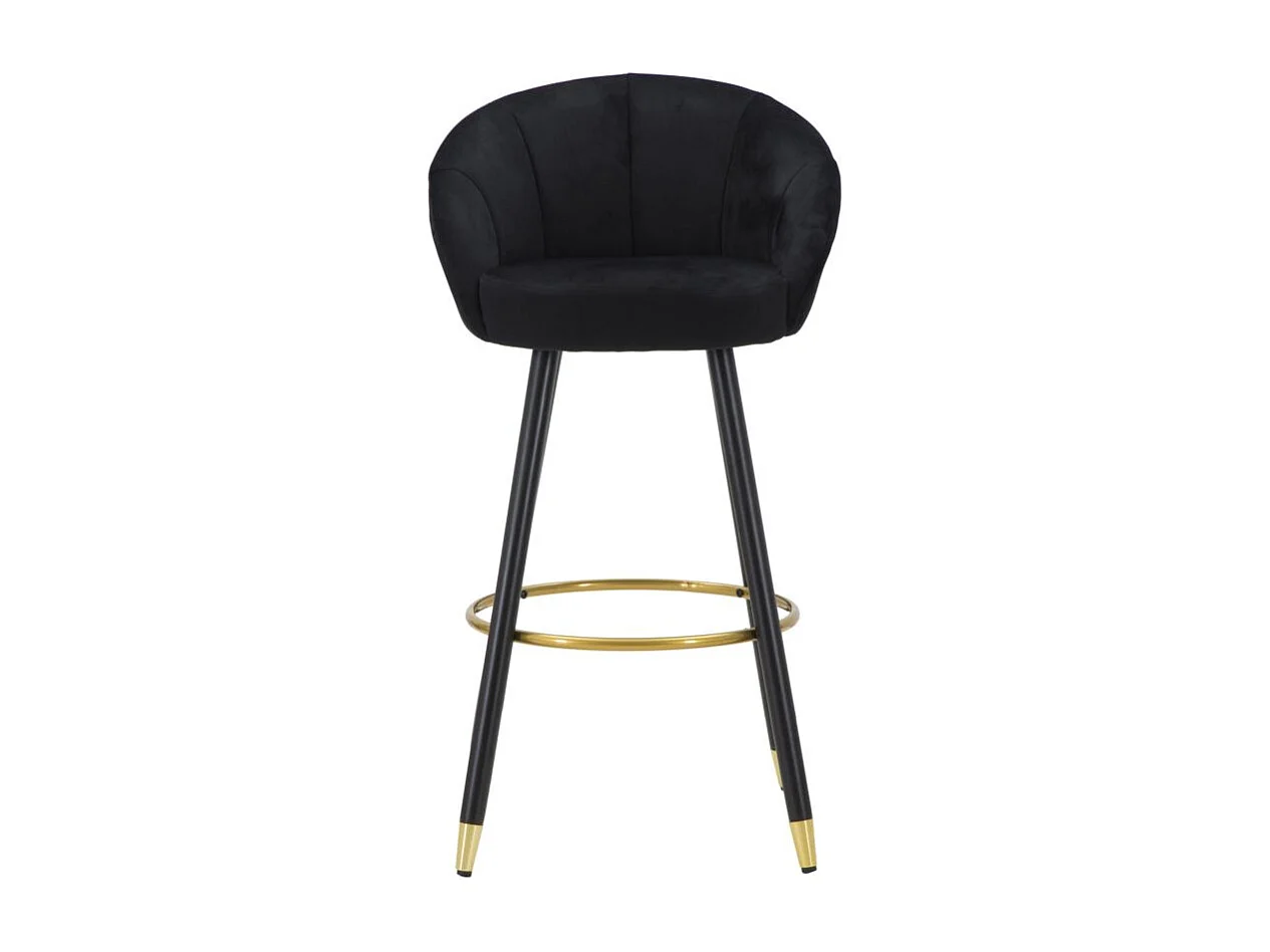 Tabouret de Bar Design "Prague" 104cm Noir