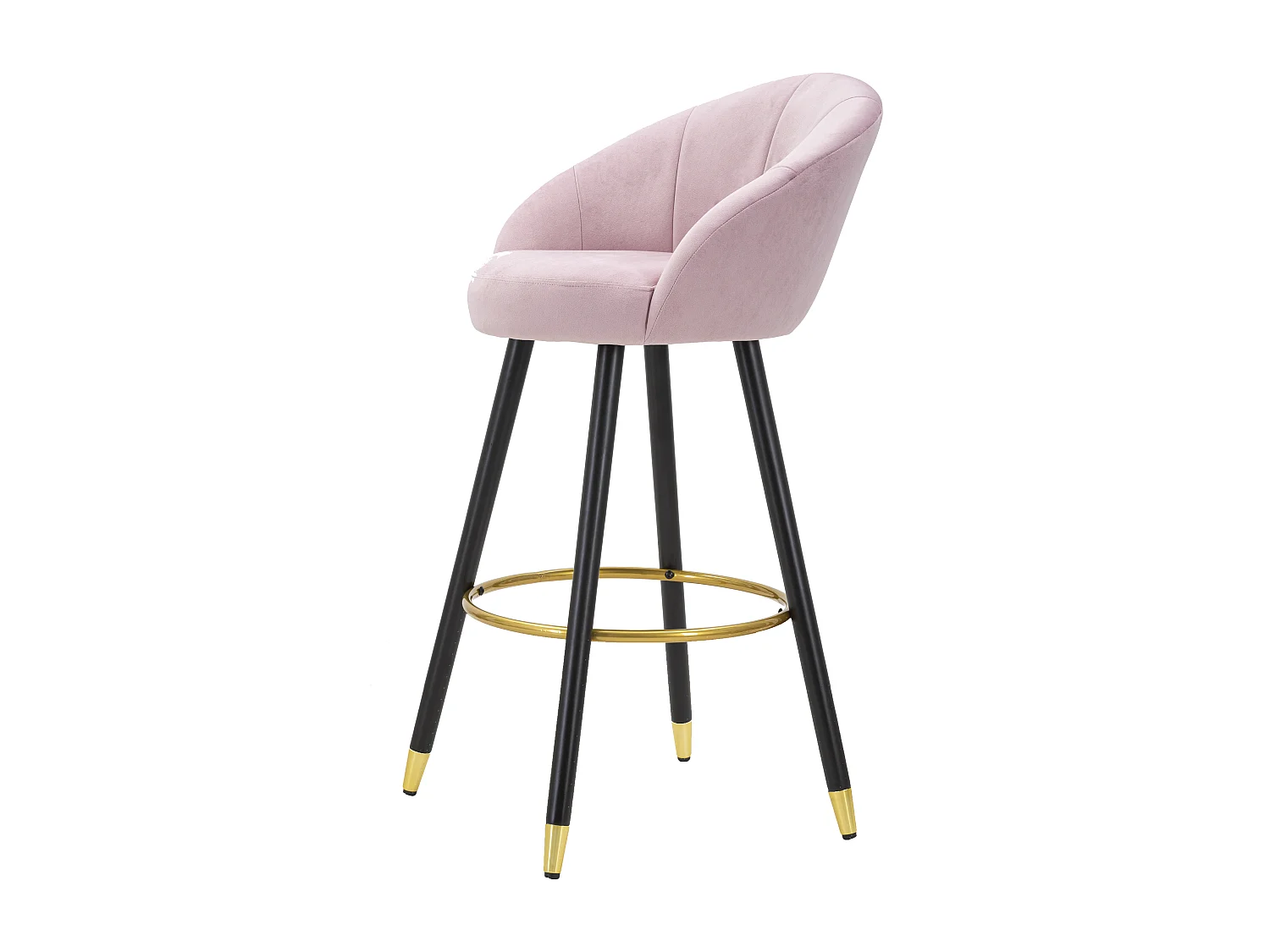 Tabouret de Bar Design "Prague" 104cm Rose