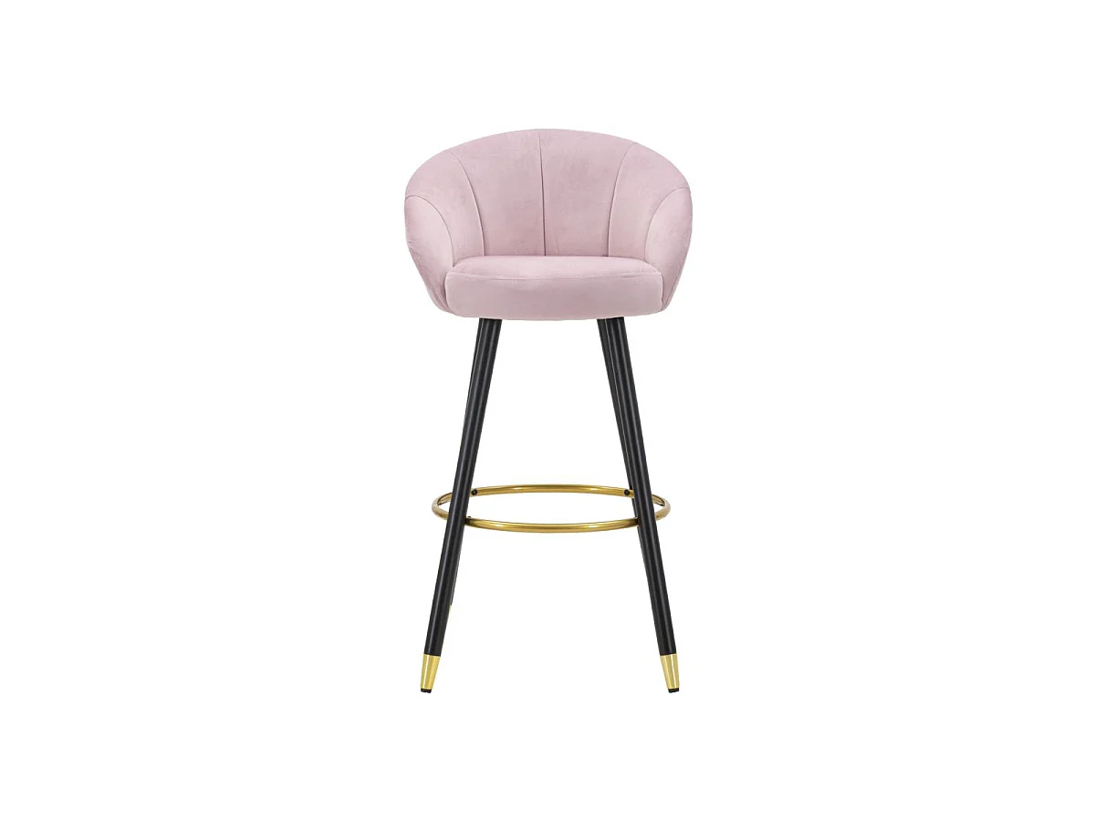 Tabouret de Bar Design "Prague" 104cm Rose