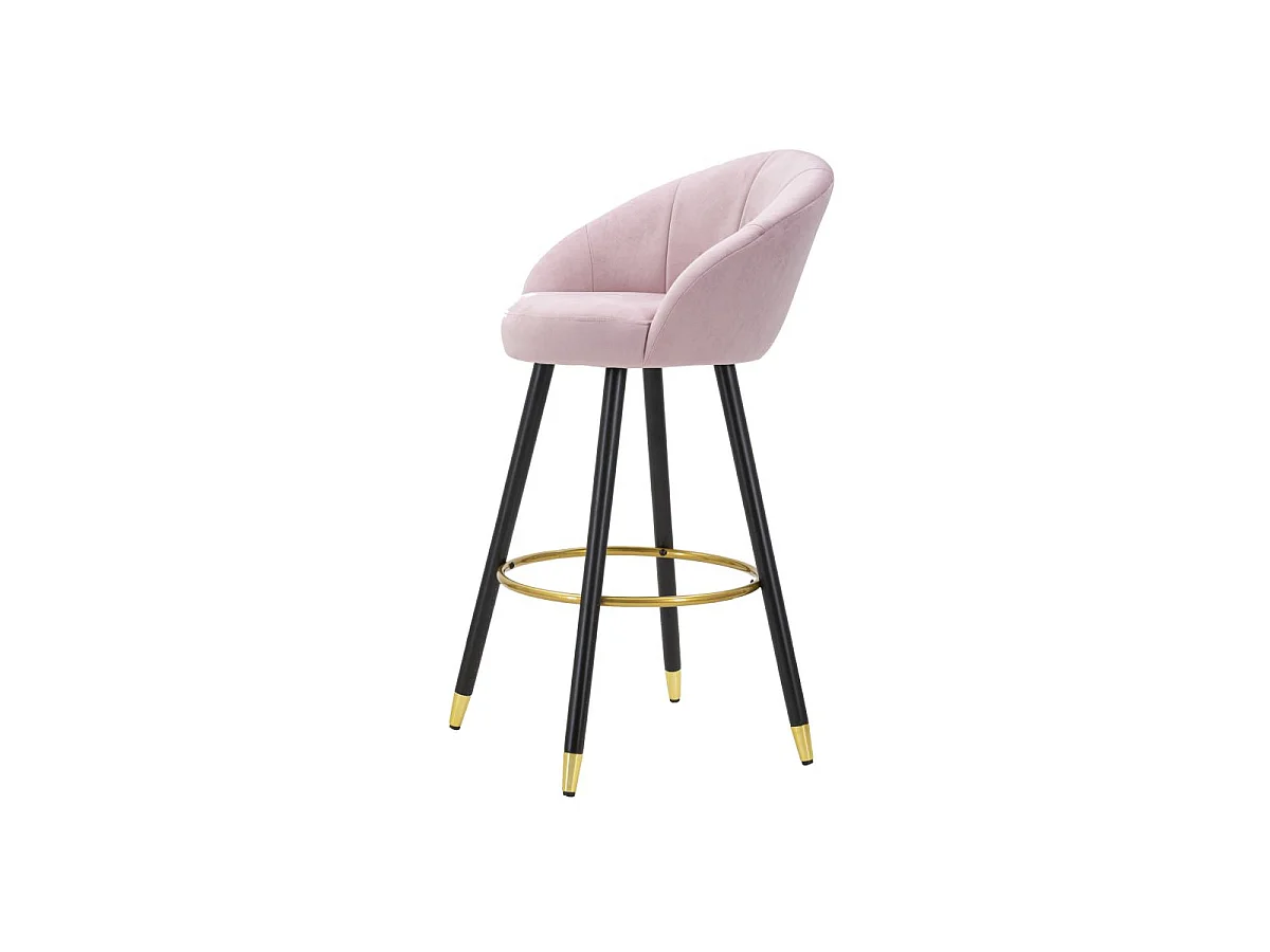 Tabouret de Bar Design "Prague" 104cm Rose