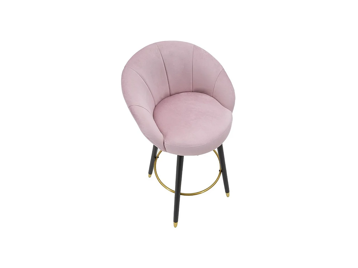 Tabouret de Bar Design "Prague" 104cm Rose