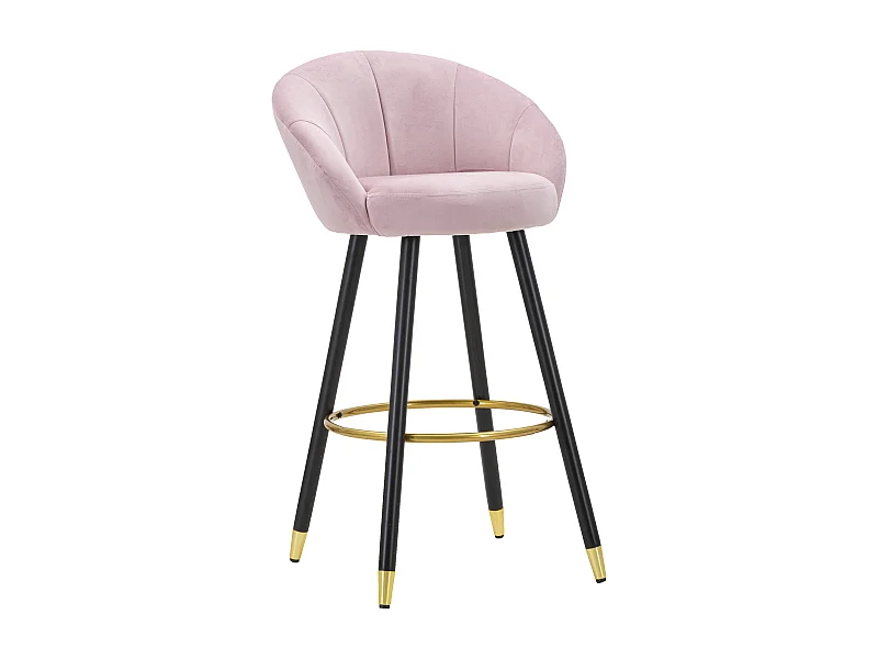 Tabouret de Bar Design "Prague" 104cm Rose