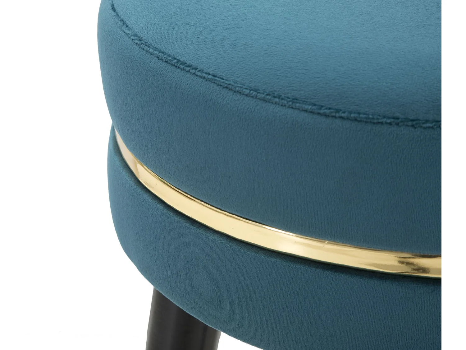 Tabouret de Bar Design "Paris" 74cm Bleu & Or