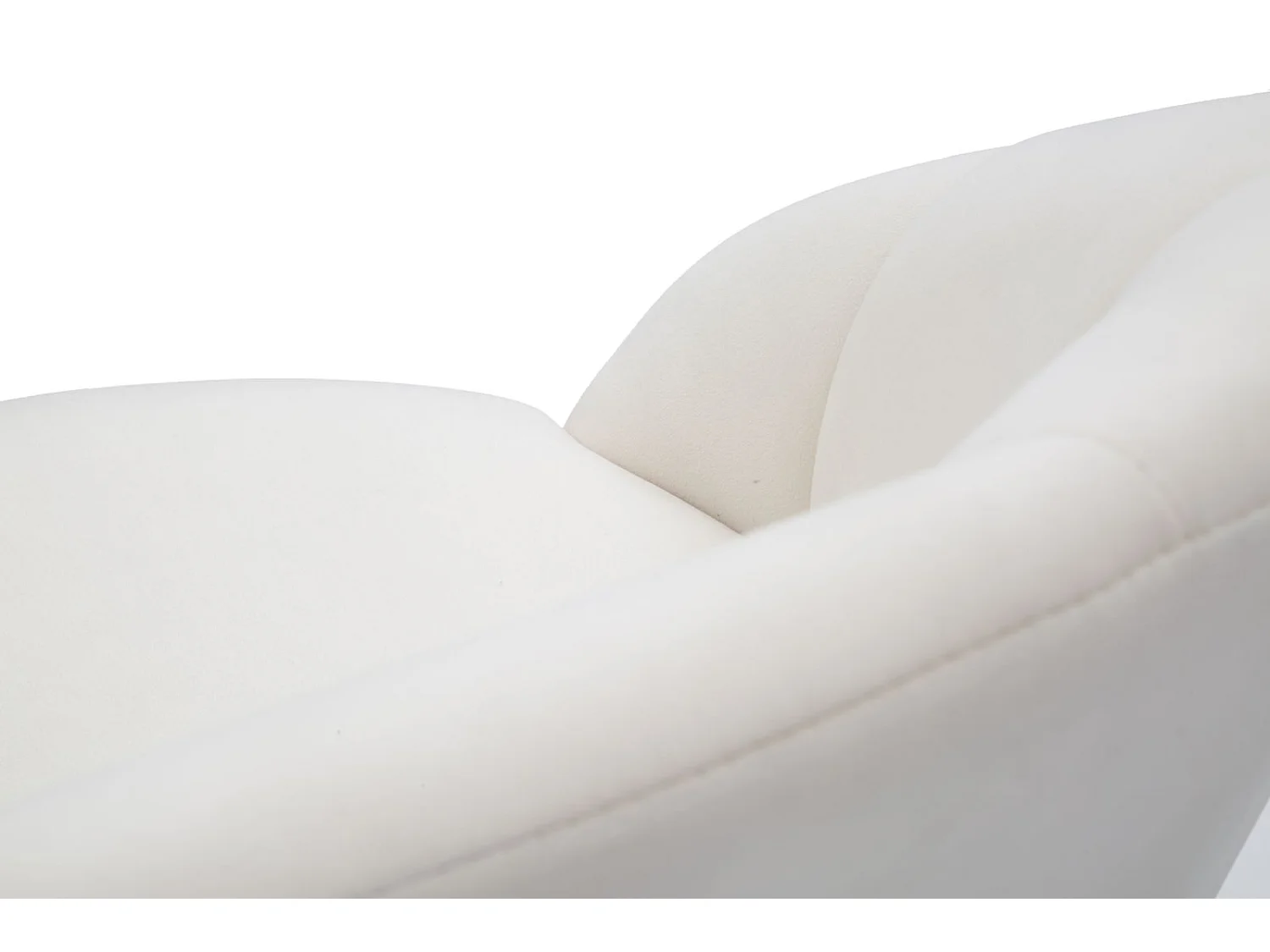 Barhocker Küche aus Samt mit schwarzen und goldenen Holzbeinen, Höhe 80cm Prague - Creme