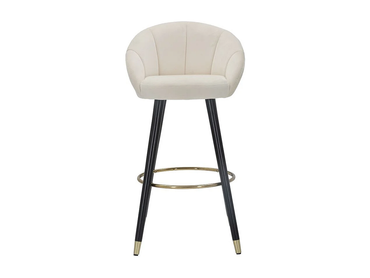 Tabouret de Bar Design "Prague" 104cm Crème