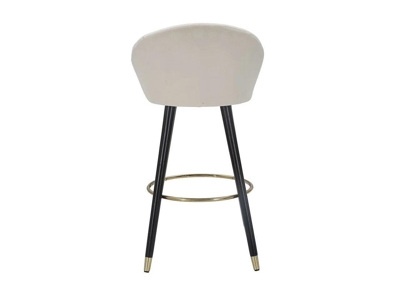 Tabouret de Bar Design "Prague" 104cm Crème