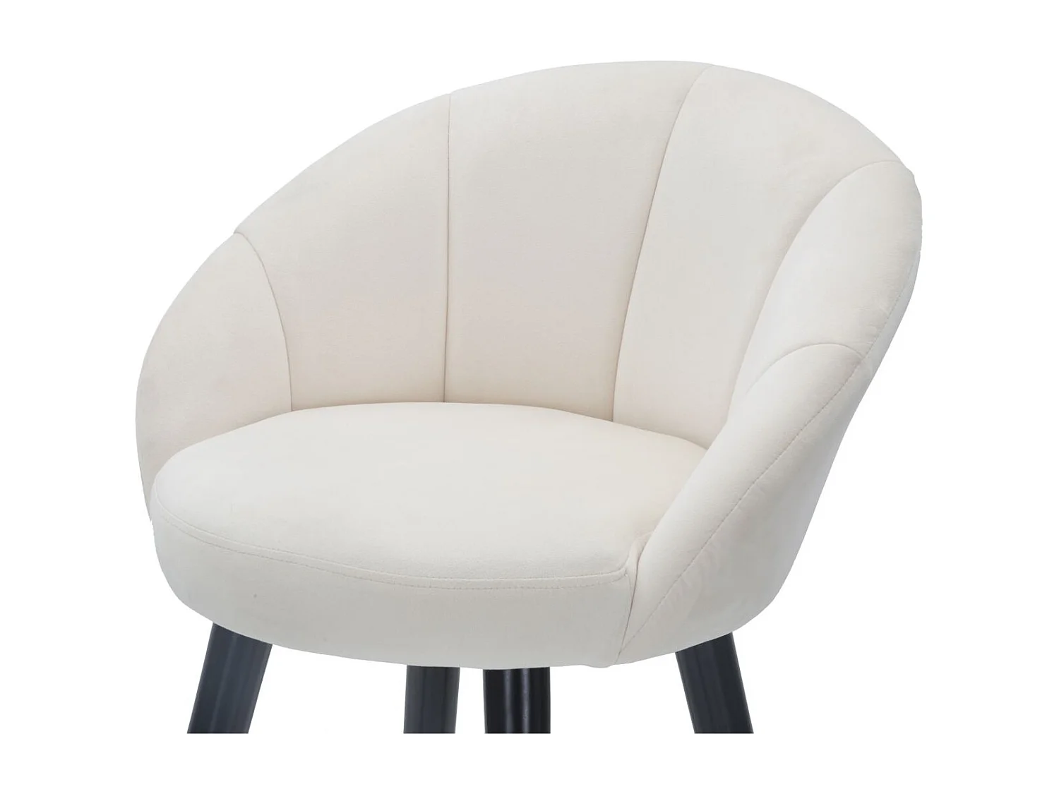 Tabouret de Bar Design "Prague" 104cm Crème