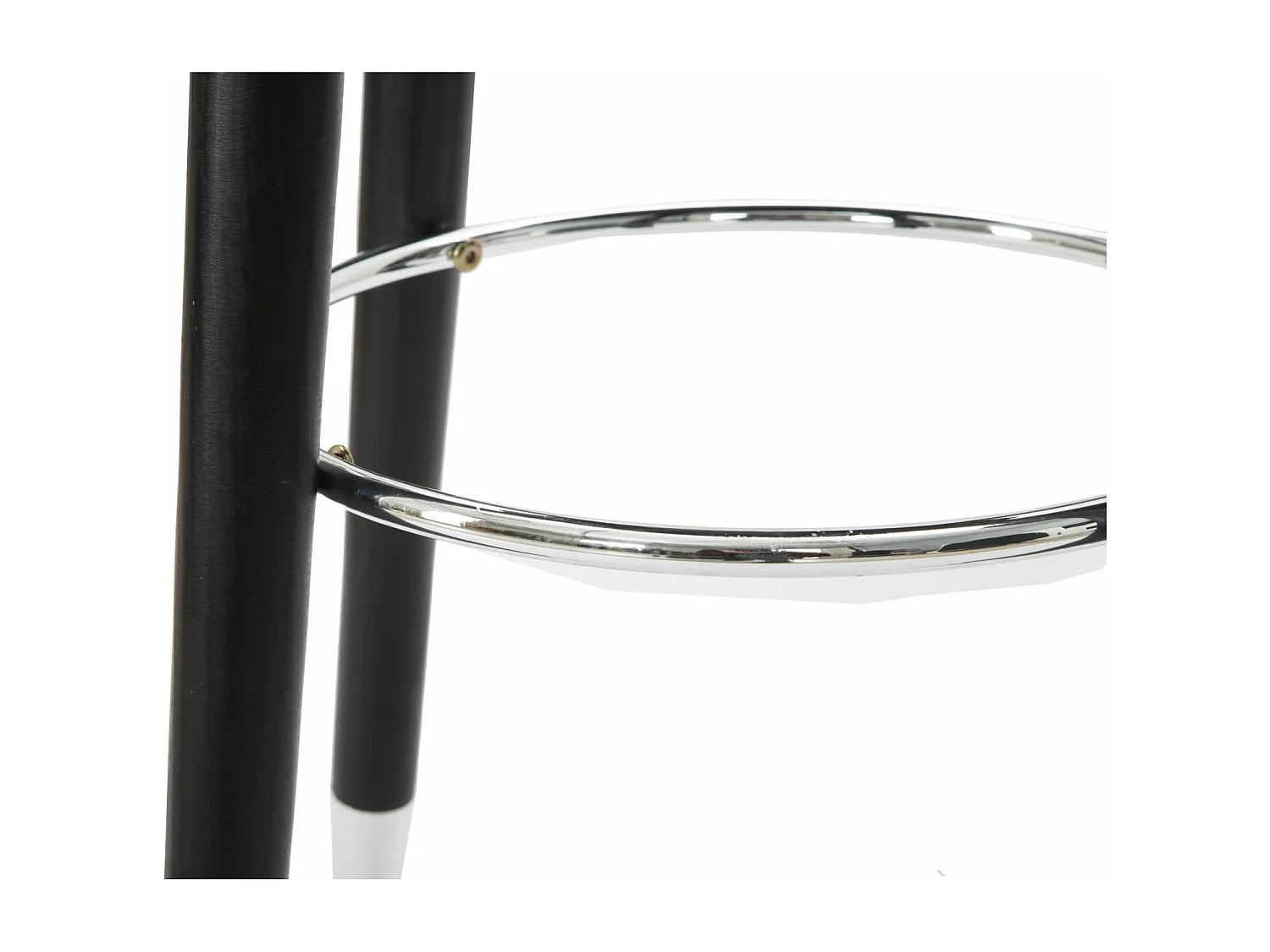 Tabouret de Bar Design "Paris" 74cm Bleu Foncé & Argent