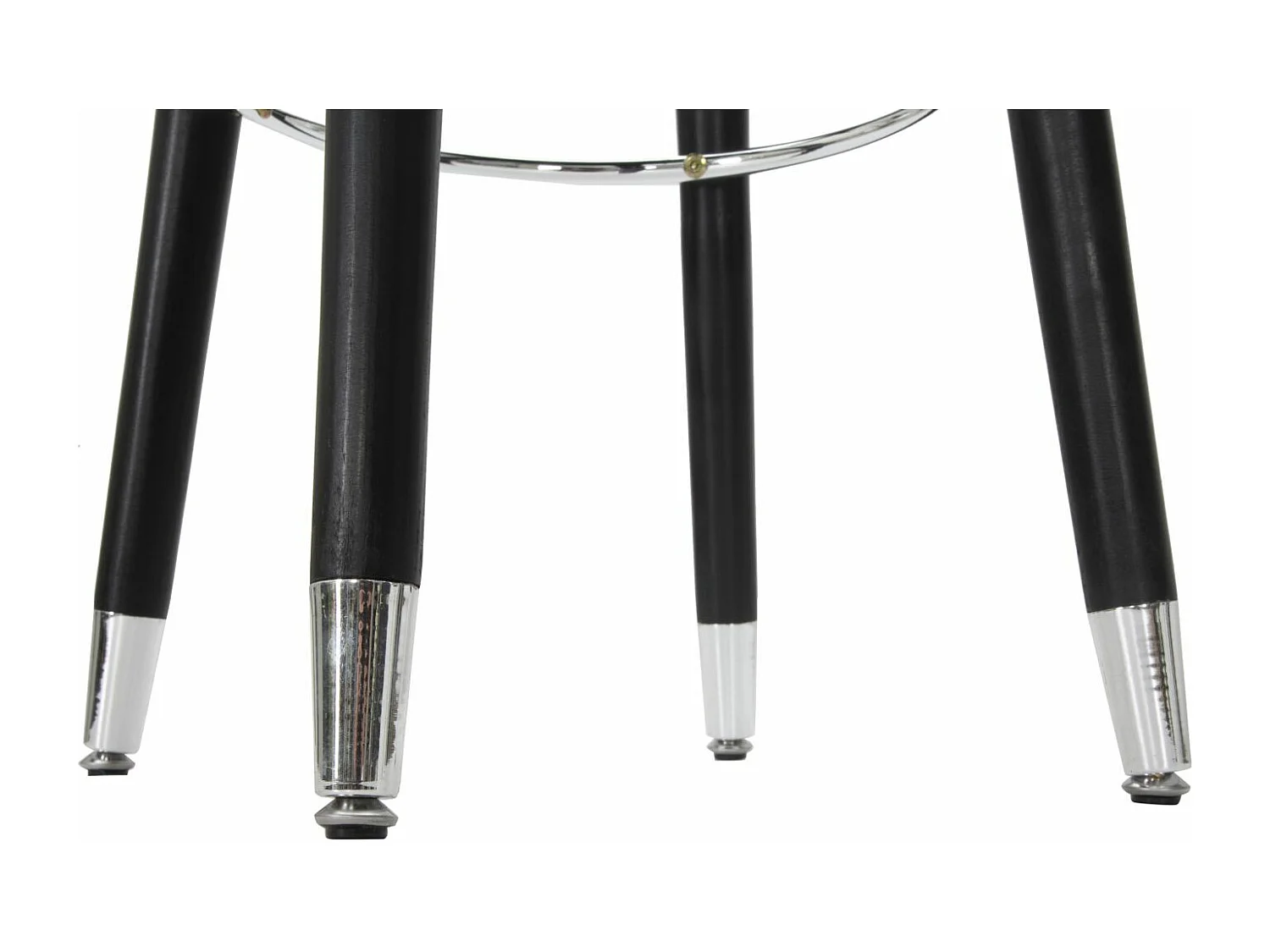 Tabouret de Bar Design "Paris" 74cm Bleu Foncé & Argent