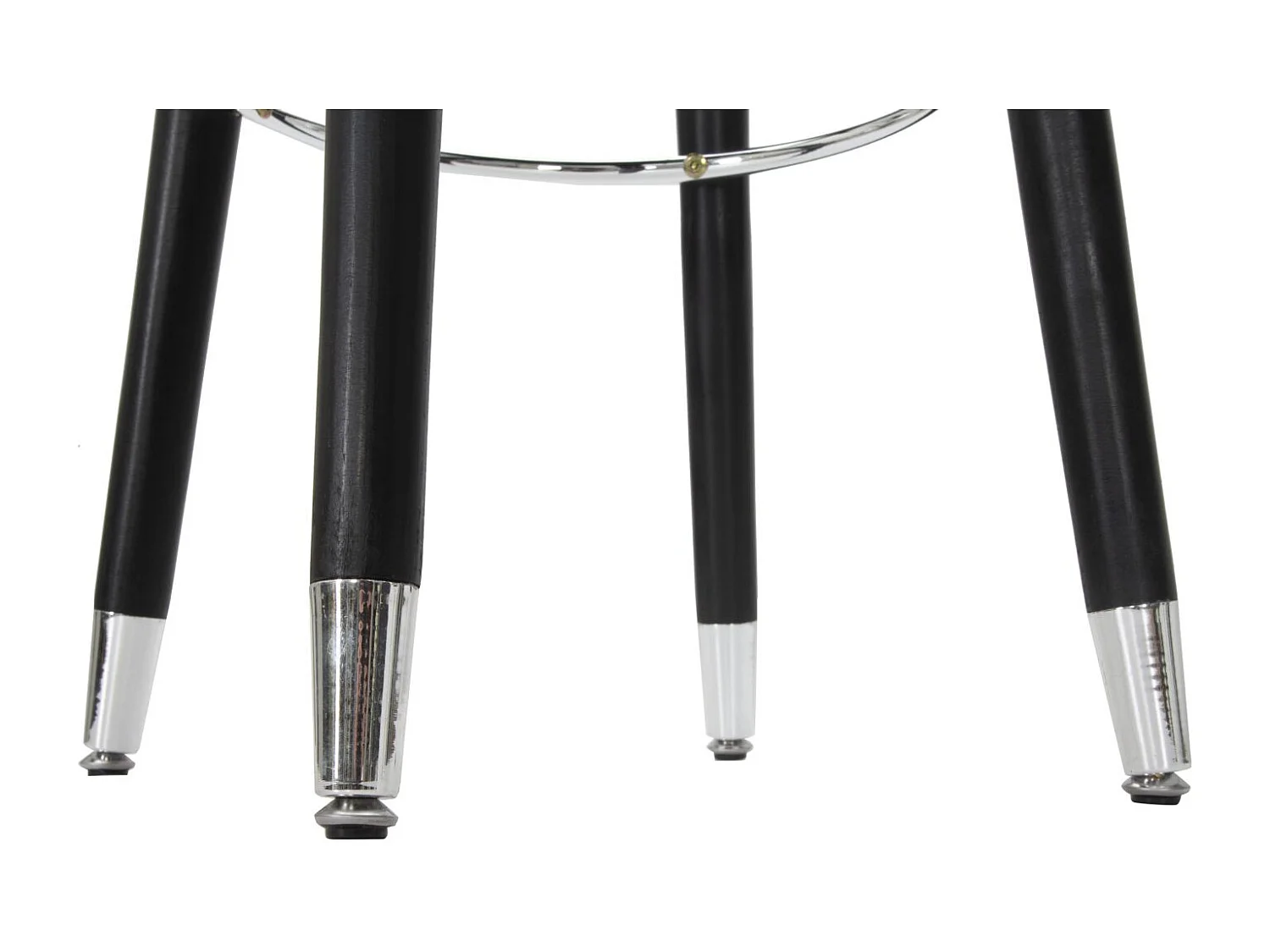 Tabouret de Bar Design "Paris" 74cm Bleu Foncé & Argent