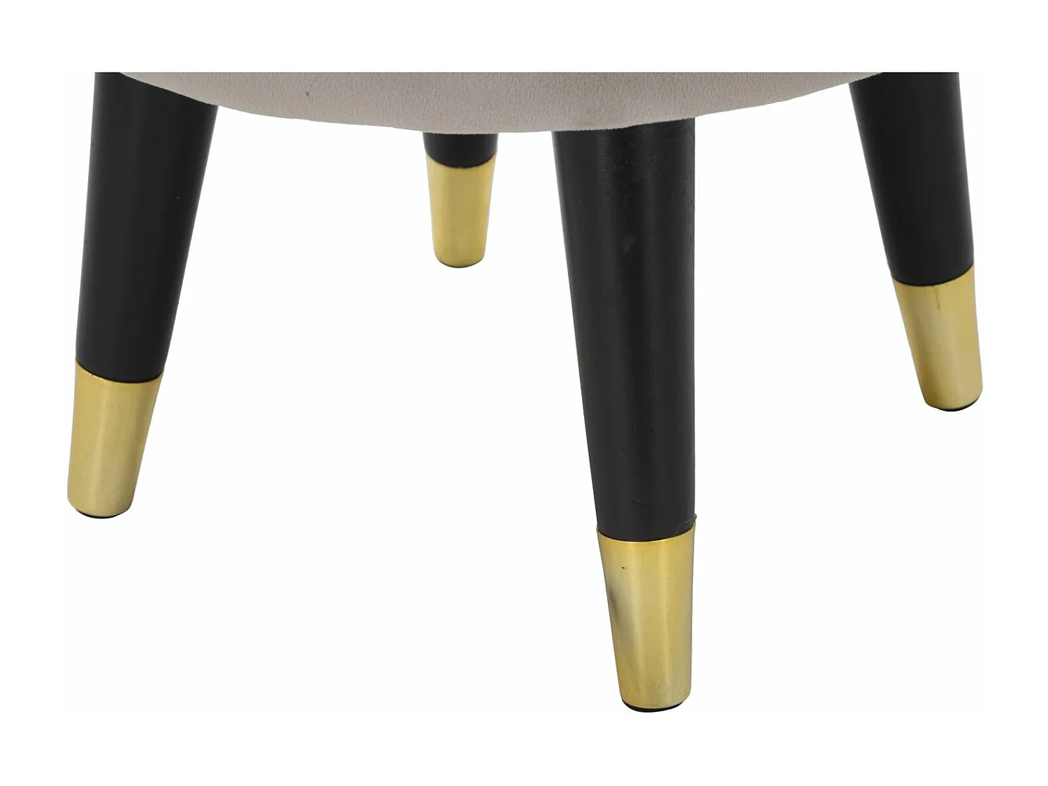 Tabouret Design "Paris" 40cm Gris & Or