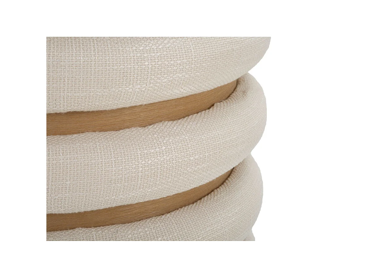 Pouf Avec Rangement "Damasco" 42cm Beige