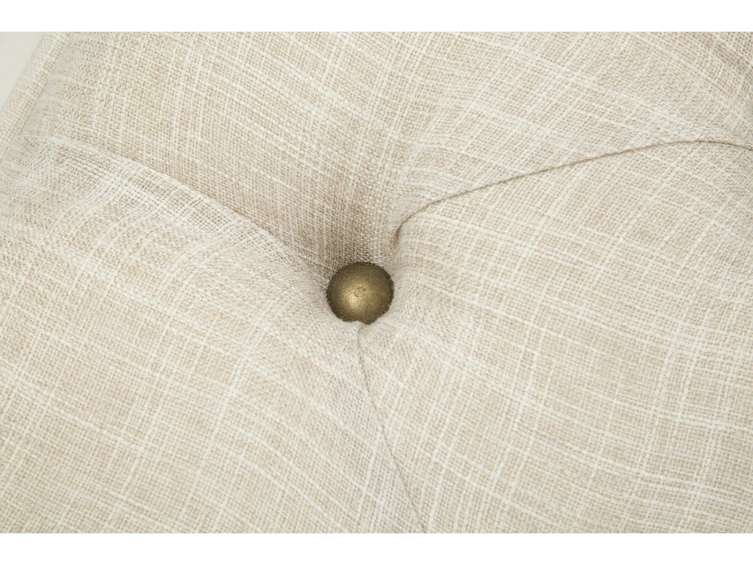 Set di 2 pouf apribili in tessuto beige cm 102x43,5x49,5 - 82x36x37