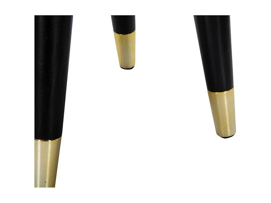 Tabouret Design "Paris" 40cm Crème & Or