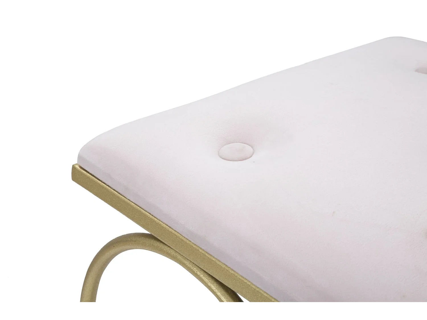 Sgabello a forma di cuore in tessuto rosa cm 50x37,5x51,5