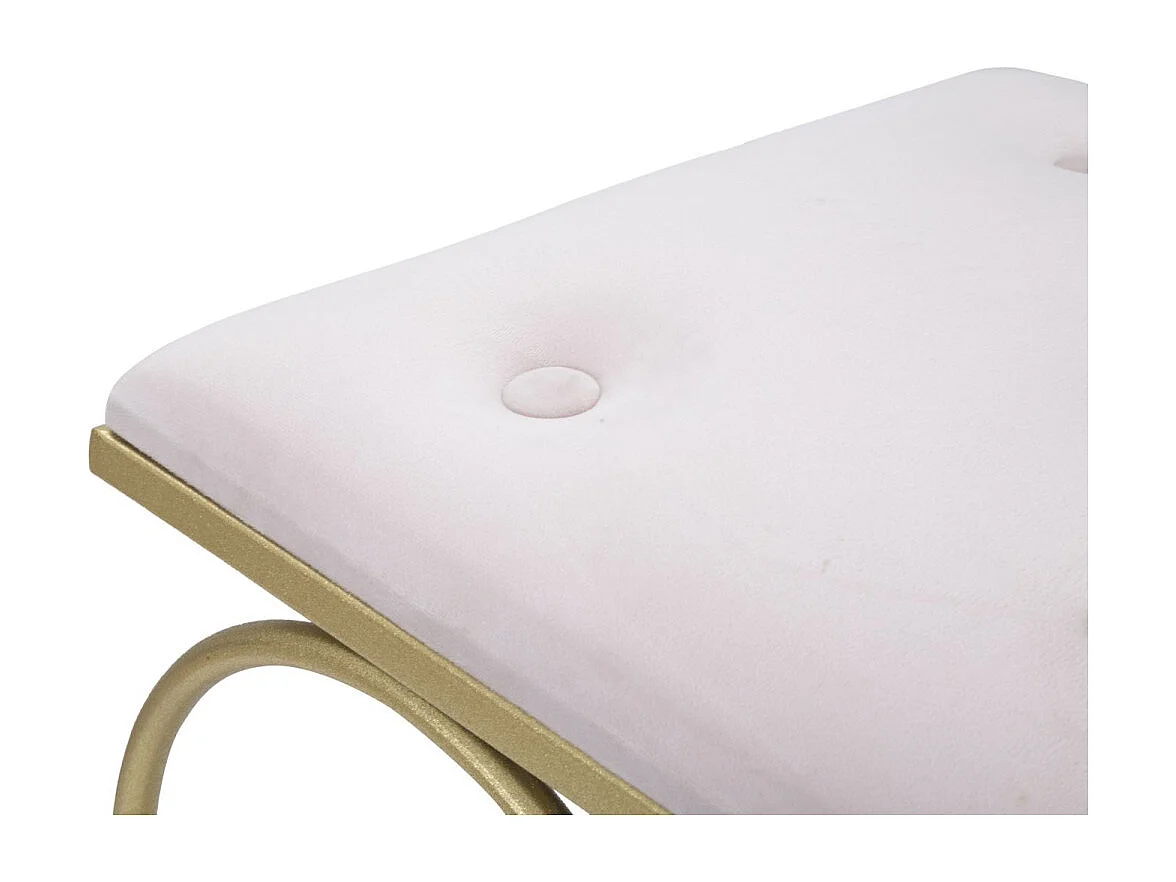 Tabouret Design "Heart" 51cm Rose & Or