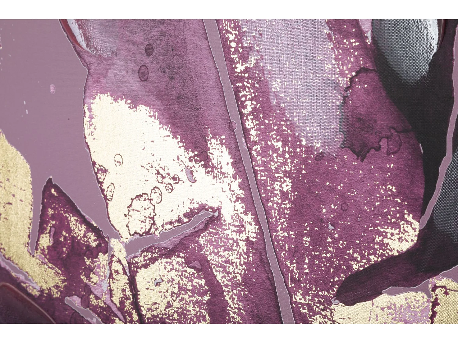 Impression sur toile feuilles violettes 80x3x120 cm