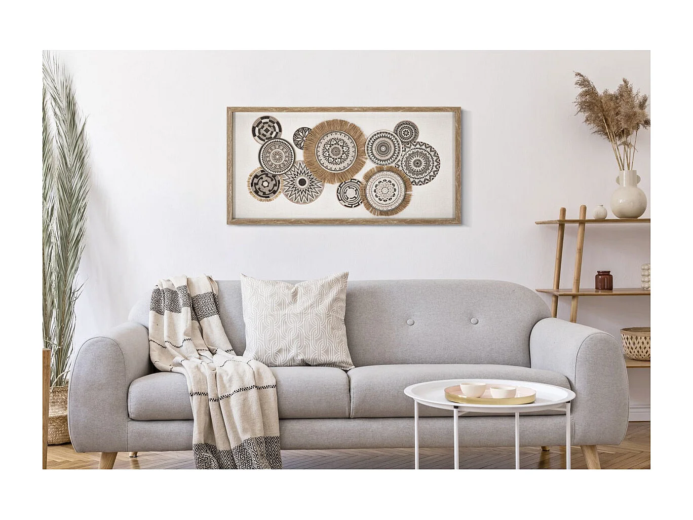 Tableau Imprimé Déco "Marcy" 35x70cm Marron