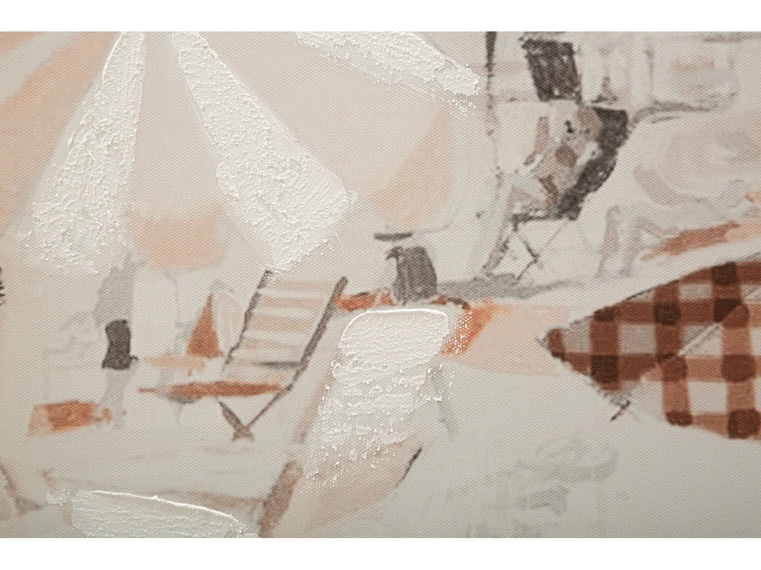 Toile Imprimée Déco "Beach" 80x120cm Multicolore