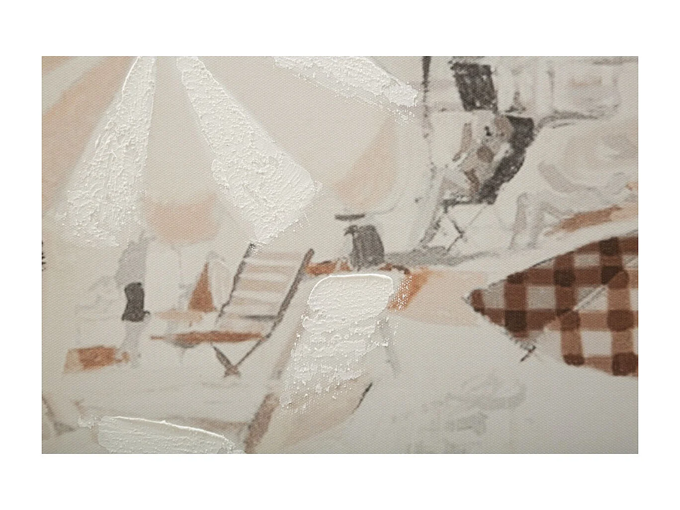 Toile Imprimée Déco "Beach" 80x120cm Multicolore