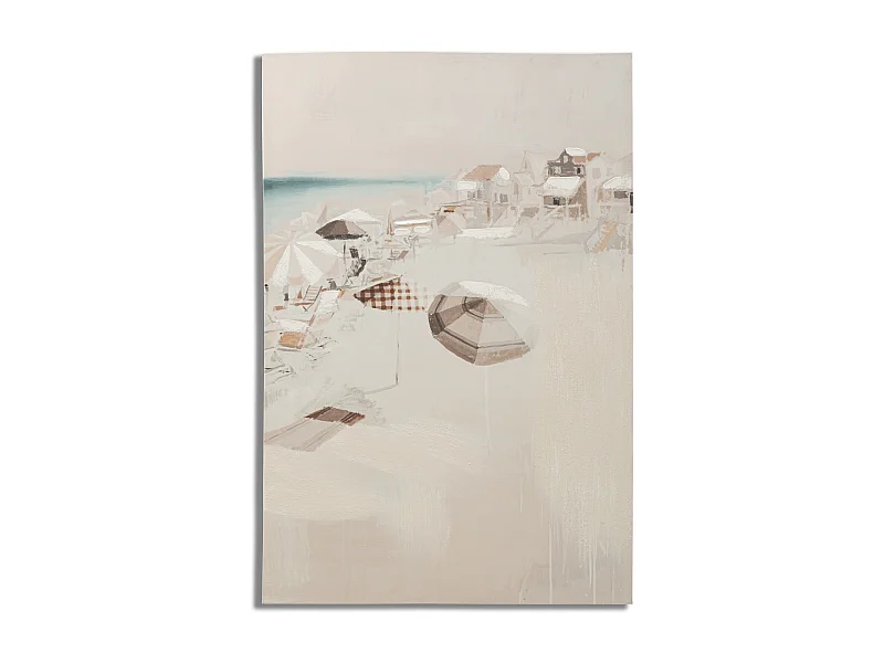 Veelkleurige strandcanvasprint, 80x3x120 cm