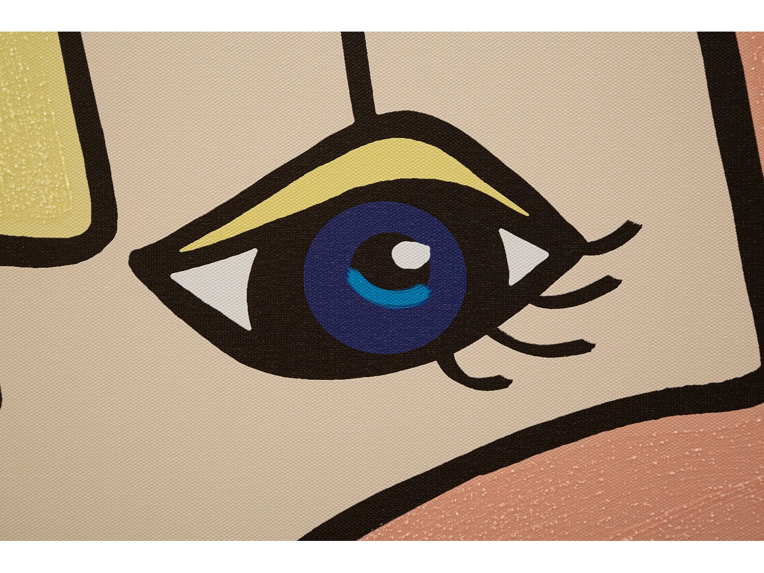 Toile Imprimée Déco "Double Visage" 60x90cm Multicolore