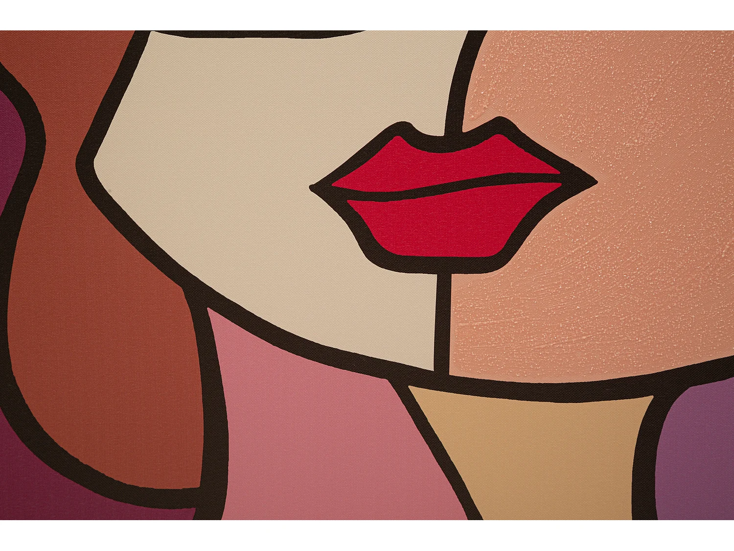 Toile Imprimée Déco "Double Visage" 60x90cm Multicolore