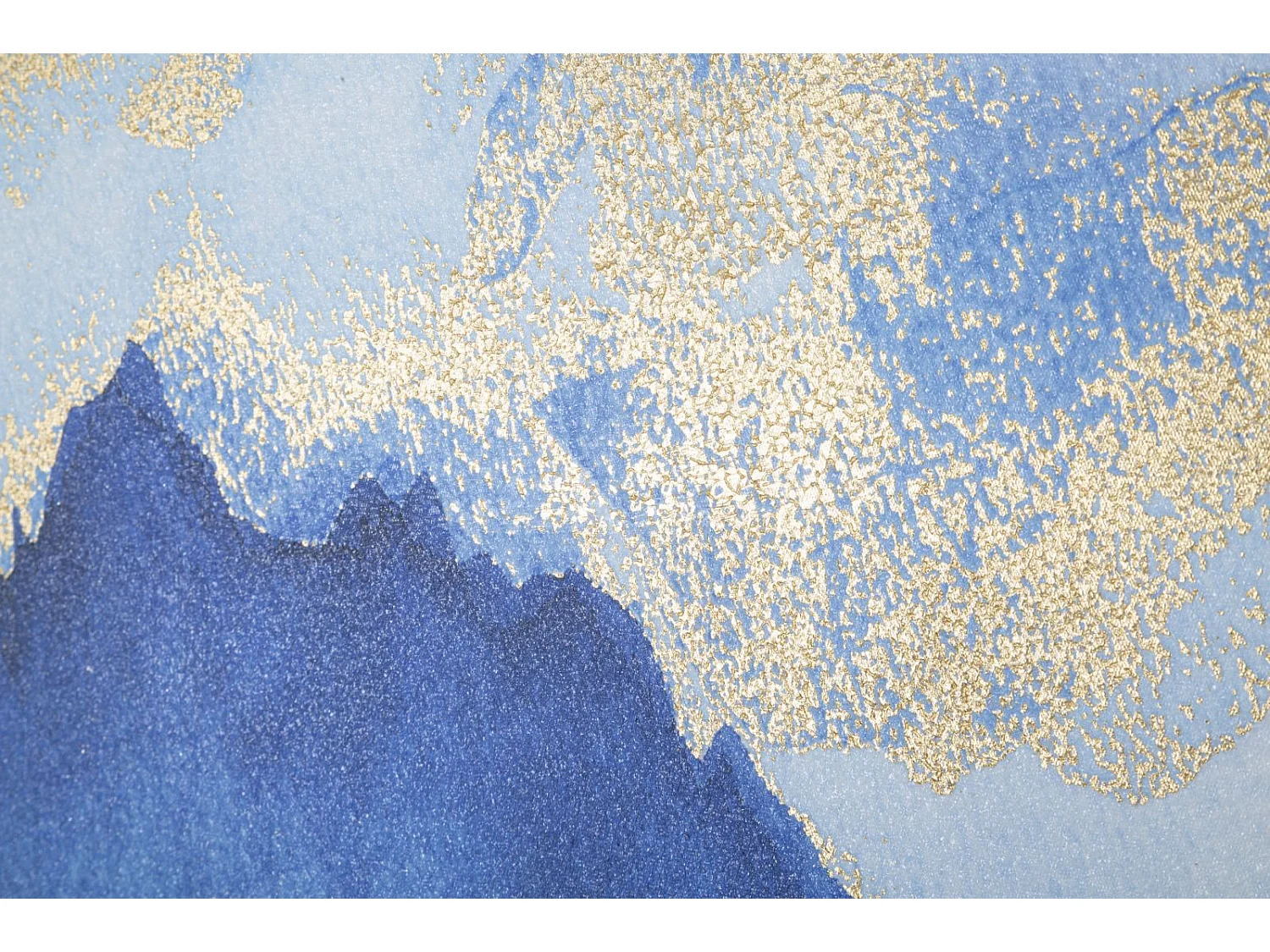 Toile Imprimée Déco "Mountain Tree" 80x120cm Bleu